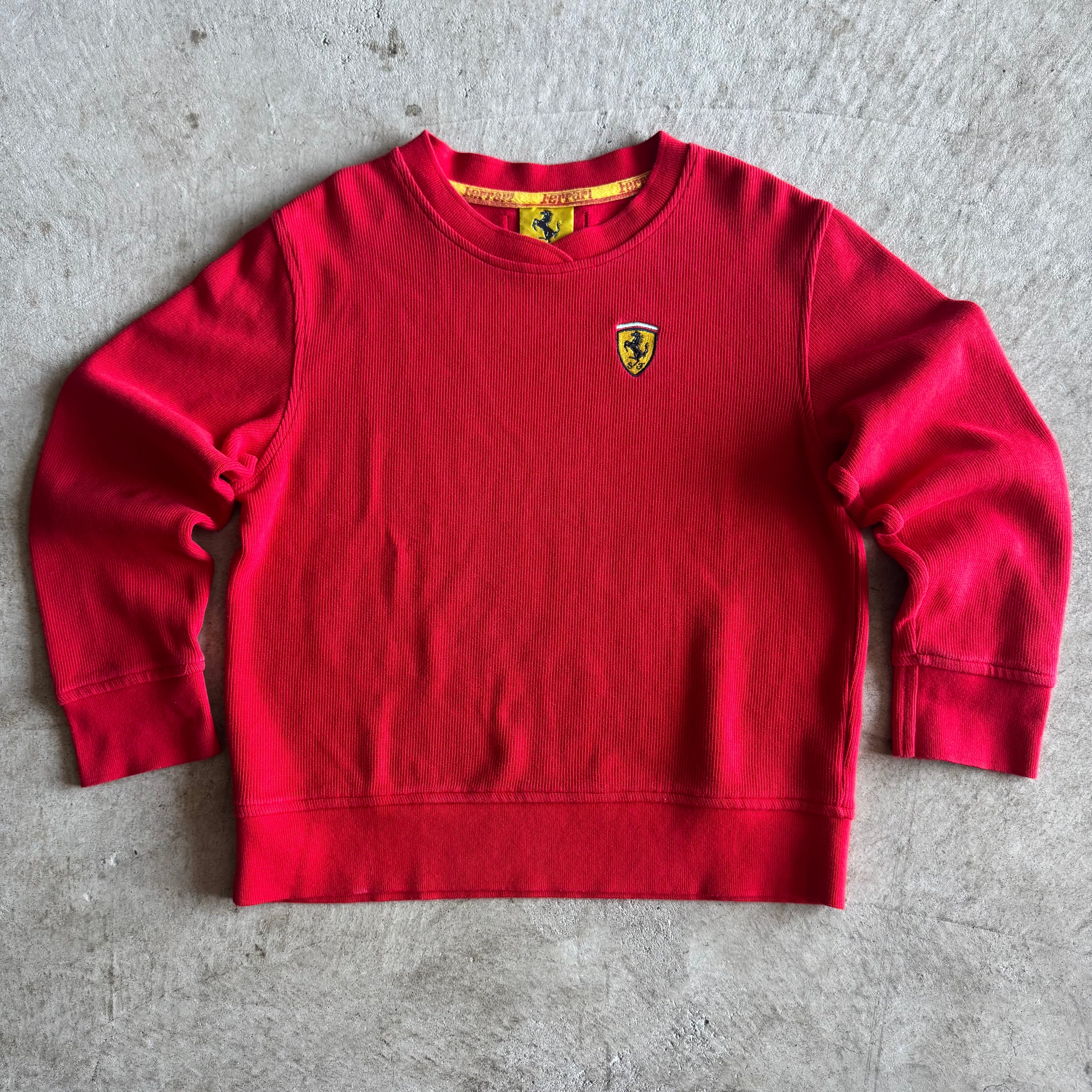 Vintage 90s Ferrari Red Sweater Size Large XL