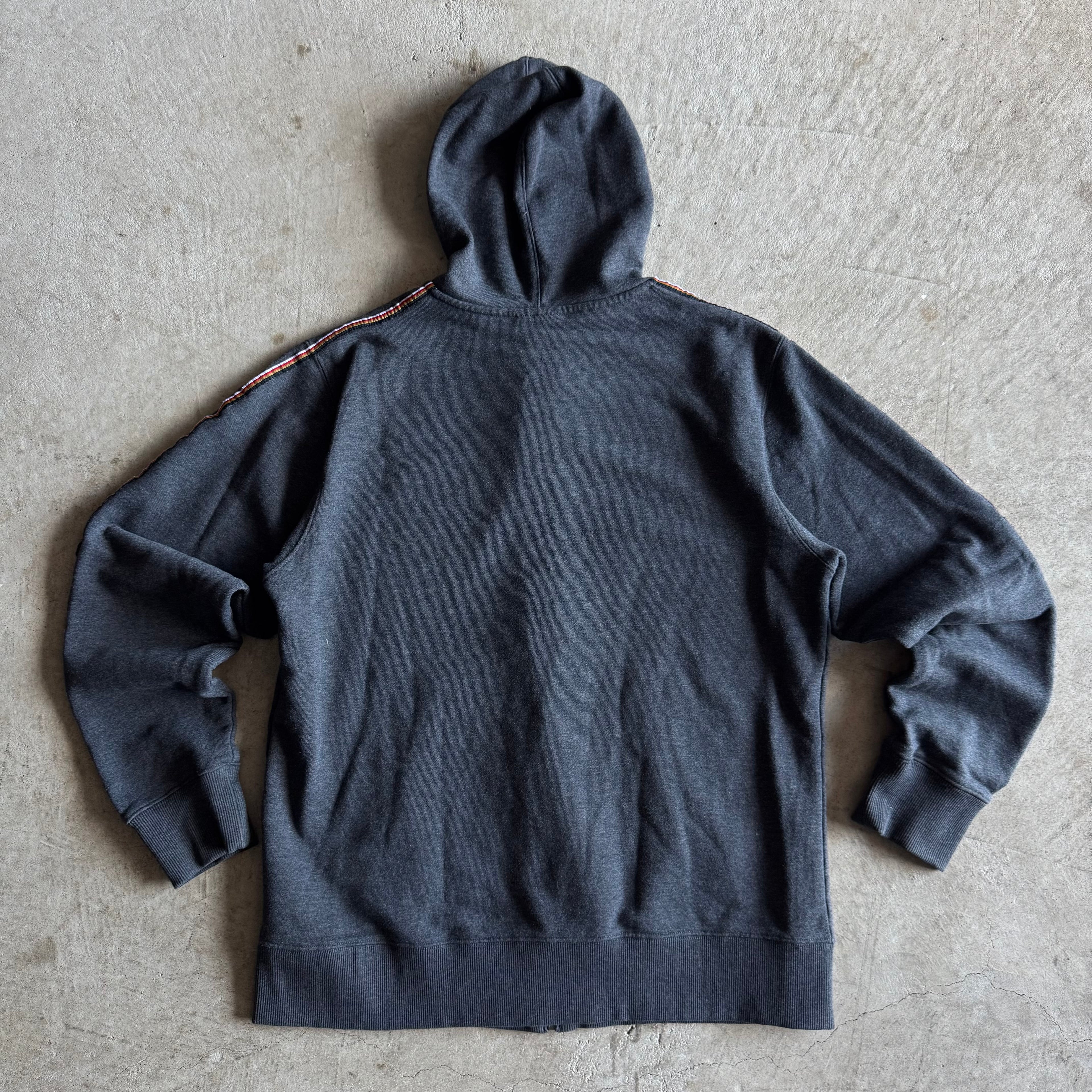 90s Mugen Power Honda Racing Grey Hooded Jacket (L)