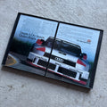 1990 Audi 90 Quattro IMSA GTO Victory Record Framed Advertisement