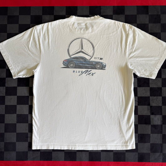 2016 Mercedes Benz AMG GTS Blue Max White T Shirt XXL