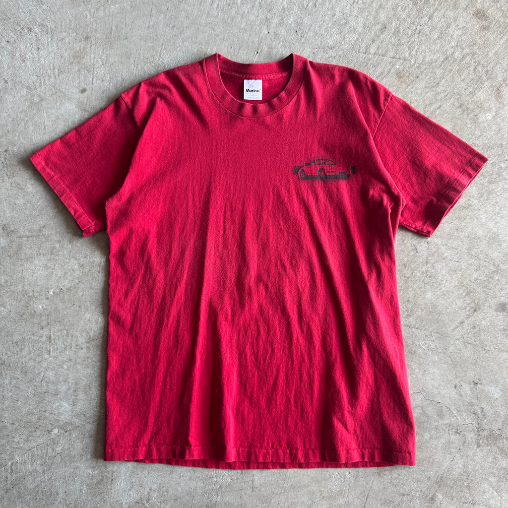 90s Porsche 911 Carrera 2 Red T Shirt (XL)