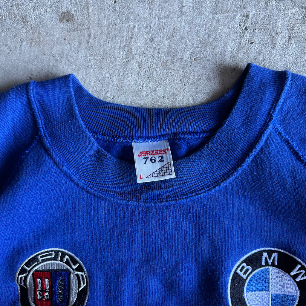 90s BMW Alpina Blue Pullover Sweater (L)