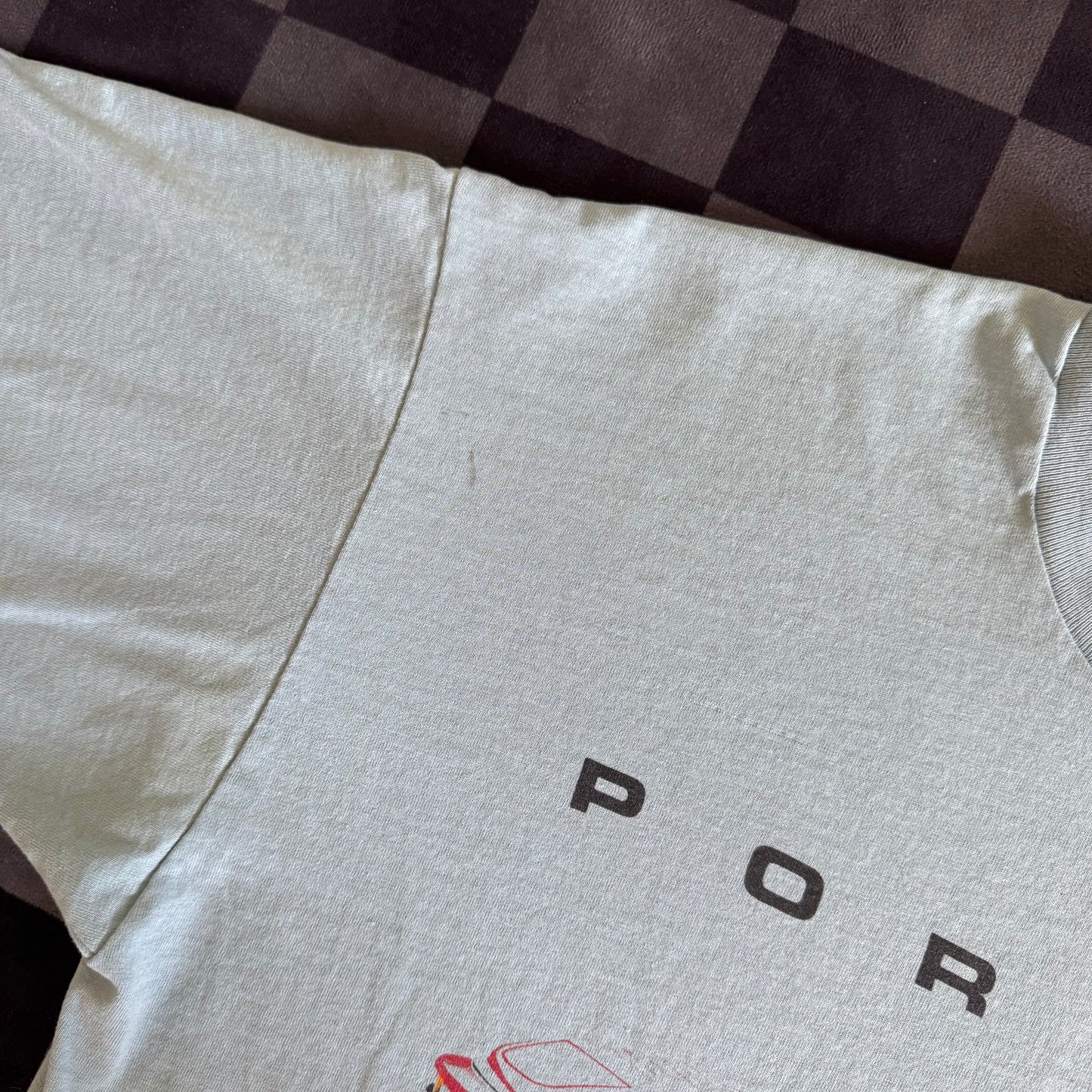 Vintage 90s Porsche 911 930 Slantnose Teal T Shirt XL