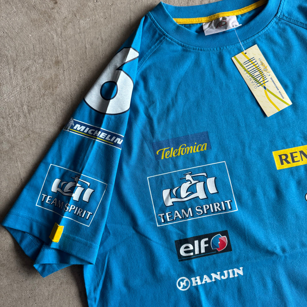 2000s Fernando Alonso Renault Elf F1 Racing Team T Shirt (L)