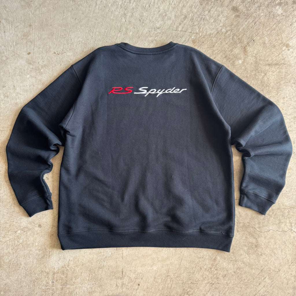 2000s Porsche Selection RS Spyder Embroidered Black Crewneck Sweater (XL)