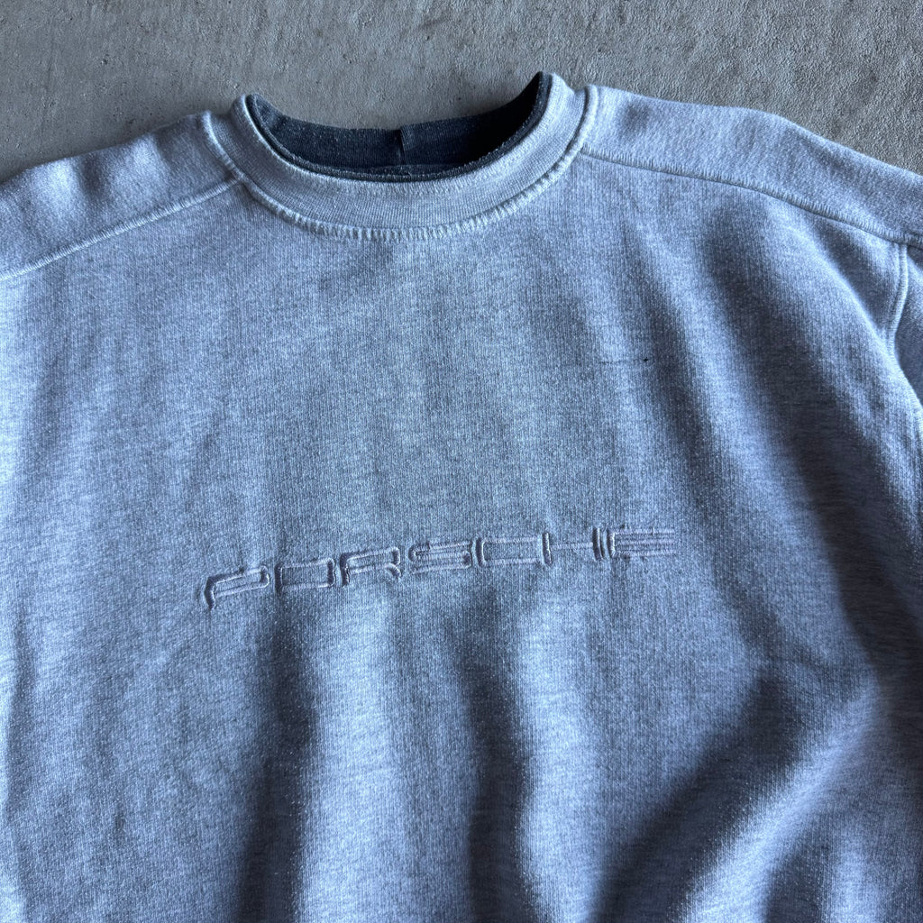 90s Porsche Selection Grey Crewneck Sweater (M)