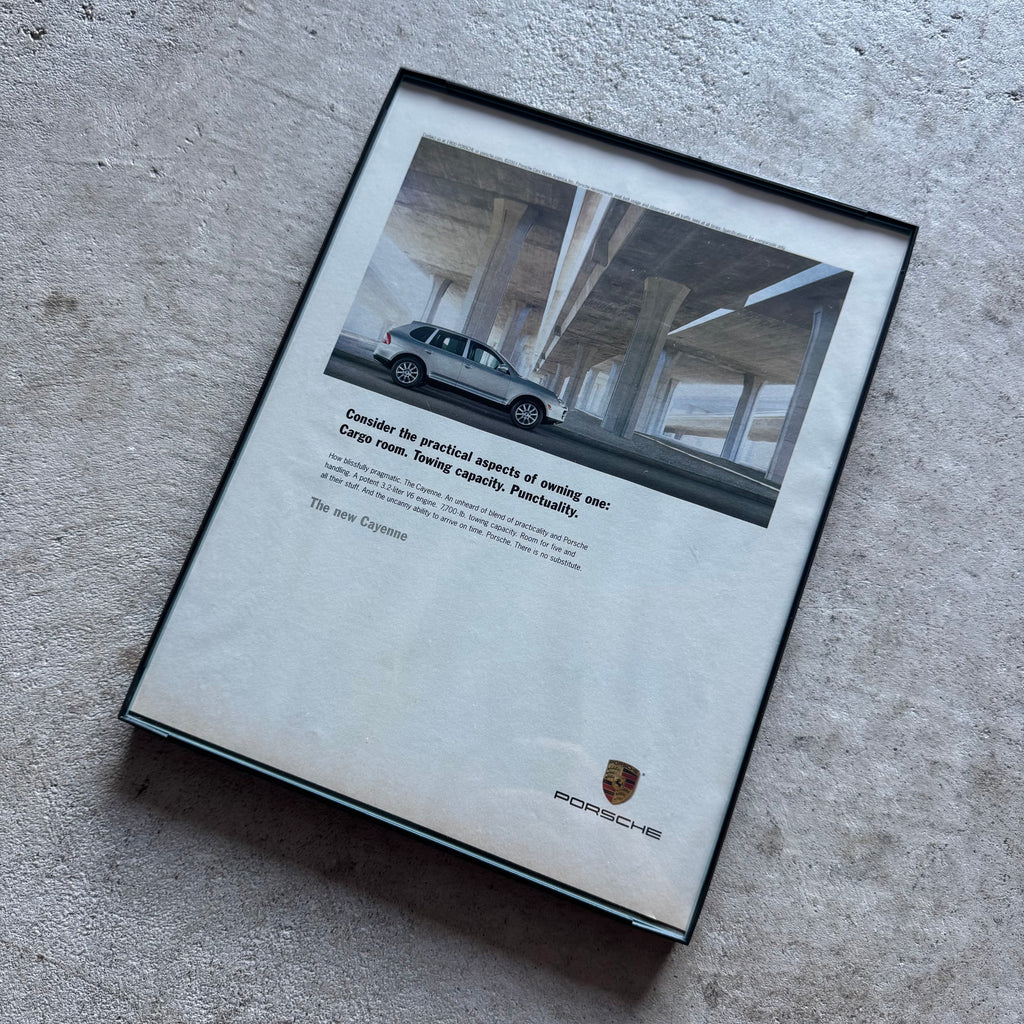 2003 Porsche Cayenne The Practical Aspects Framed Advertisement