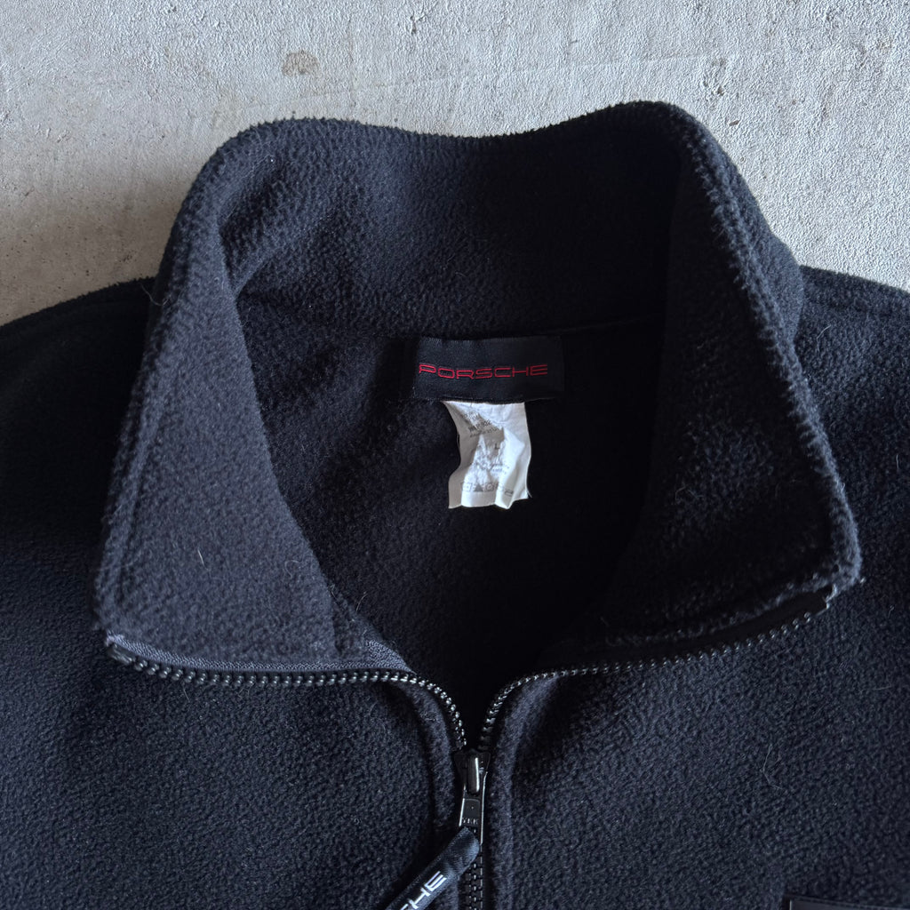 90s Porsche Selection Black Fleece Jacket (L)