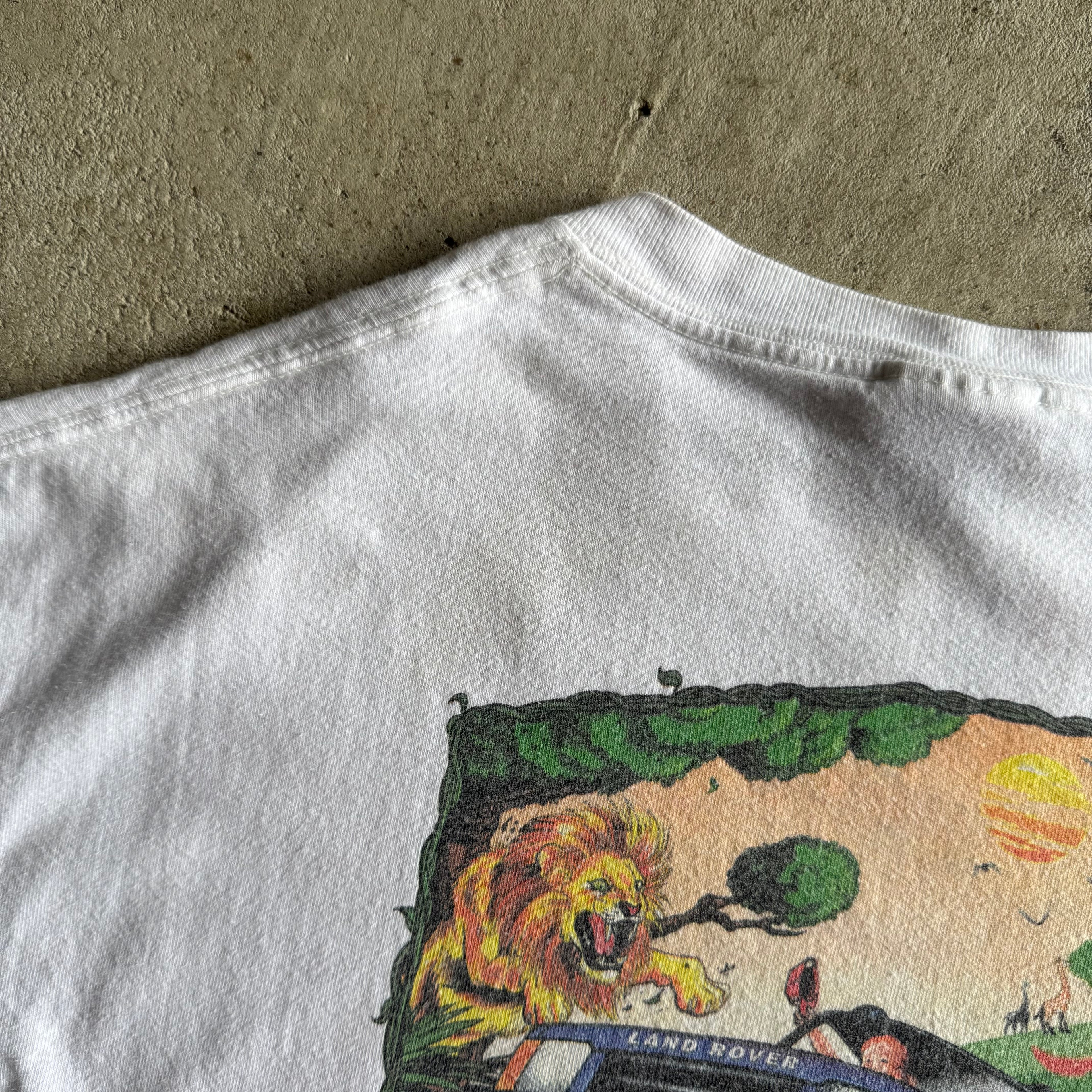 Vintage 2001 Land Rover Palm Beach Legends of the Mud White T Shirt Size XL