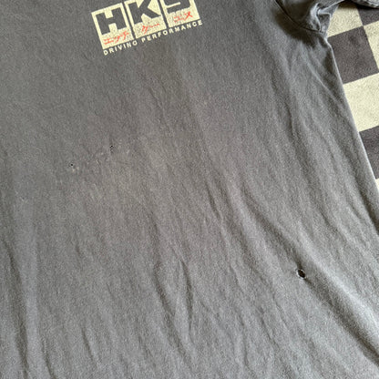 HKS Block Logo Navy T-Shirt Large