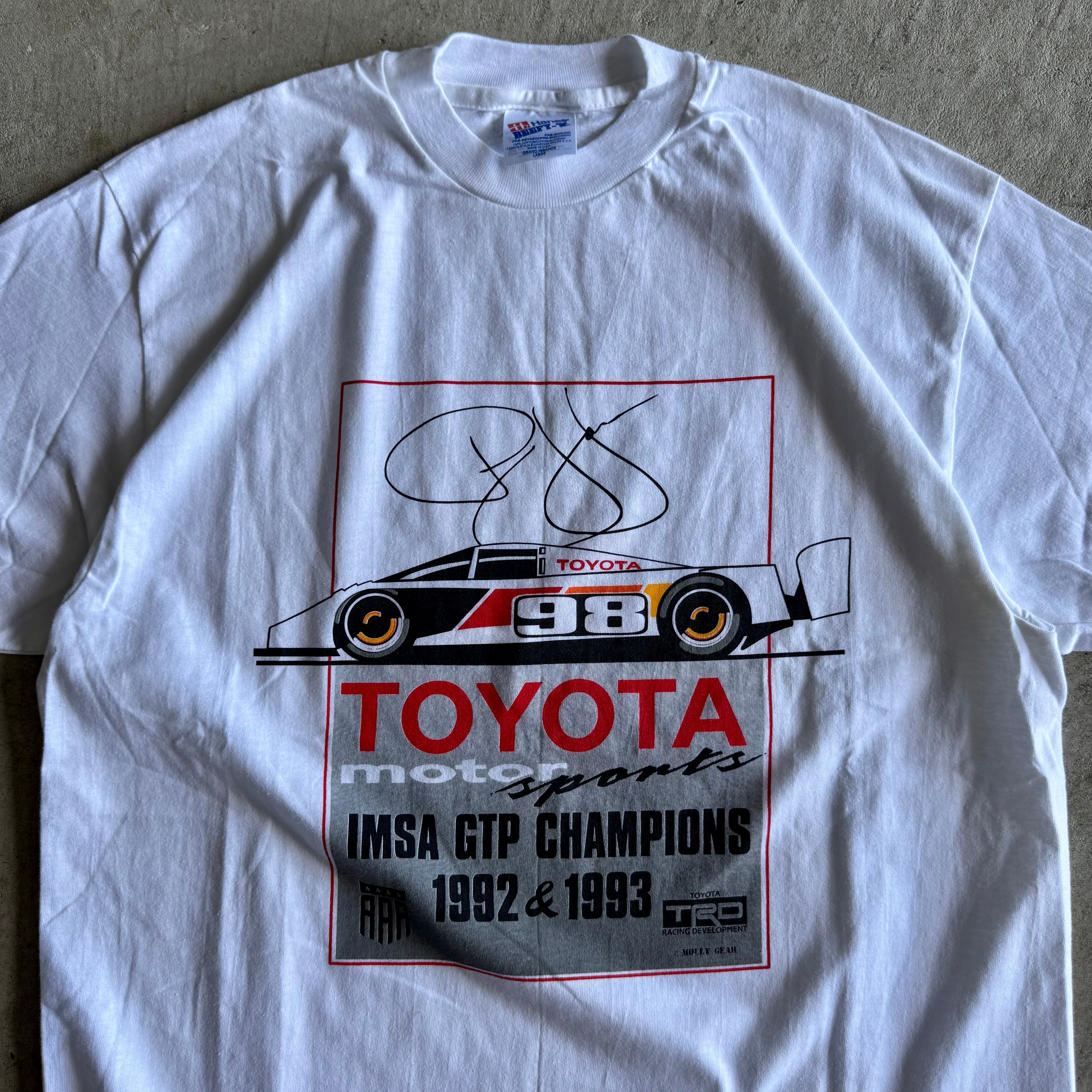 Vintage 90s Toyota Motorsports IMSA GTP Champions 1992 1993 T Shirt Size Large