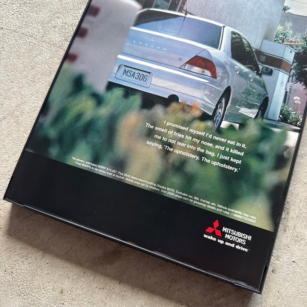2000s Mitsubishi Lancer Framed Advertisement