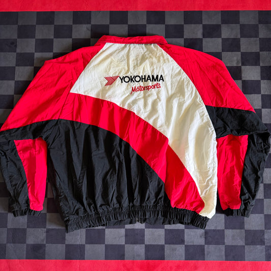 Vintage 90s Yokohama Motorsports Nylon Jacket Size Large