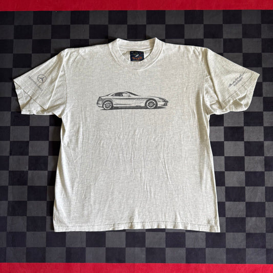 Vintage 90s Mercedes SLR Bertel O. Steen Dealership Grey T Shirt Size XL