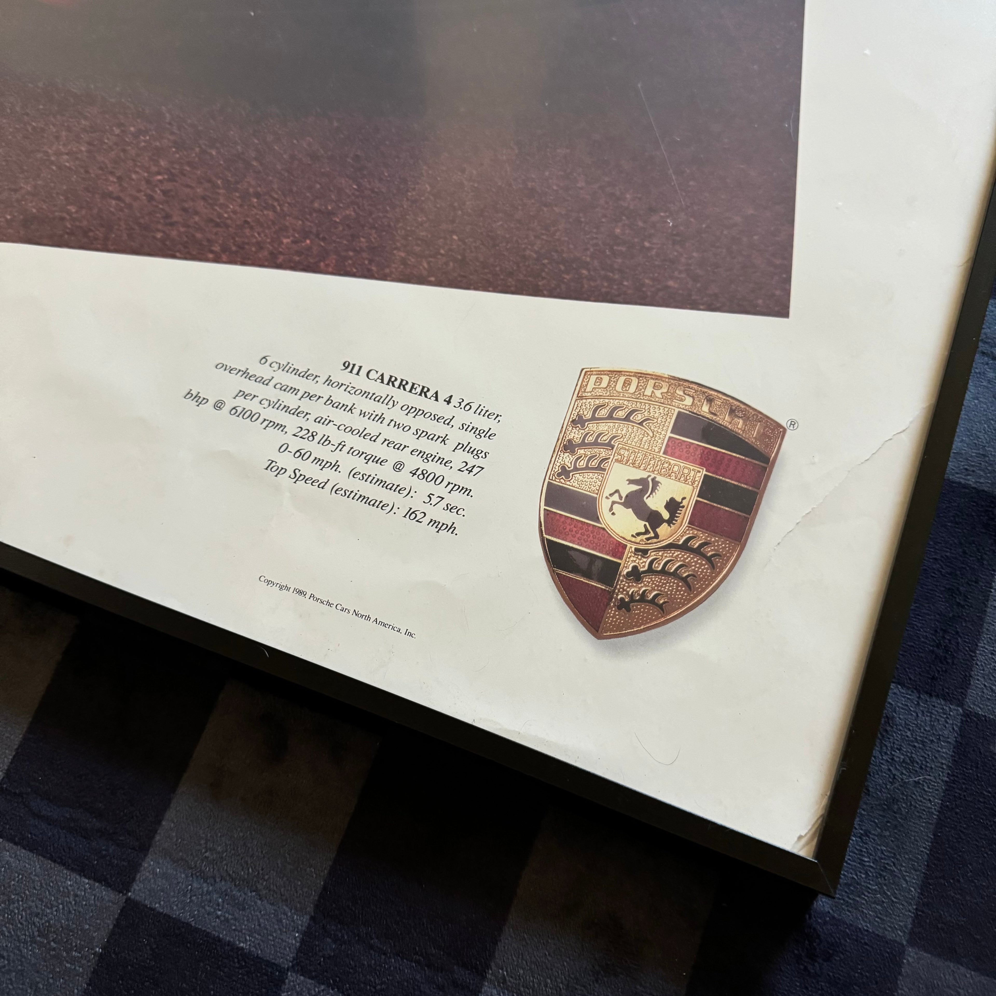 80s Porsche Dealership Showroom 911 Carrera S Poster