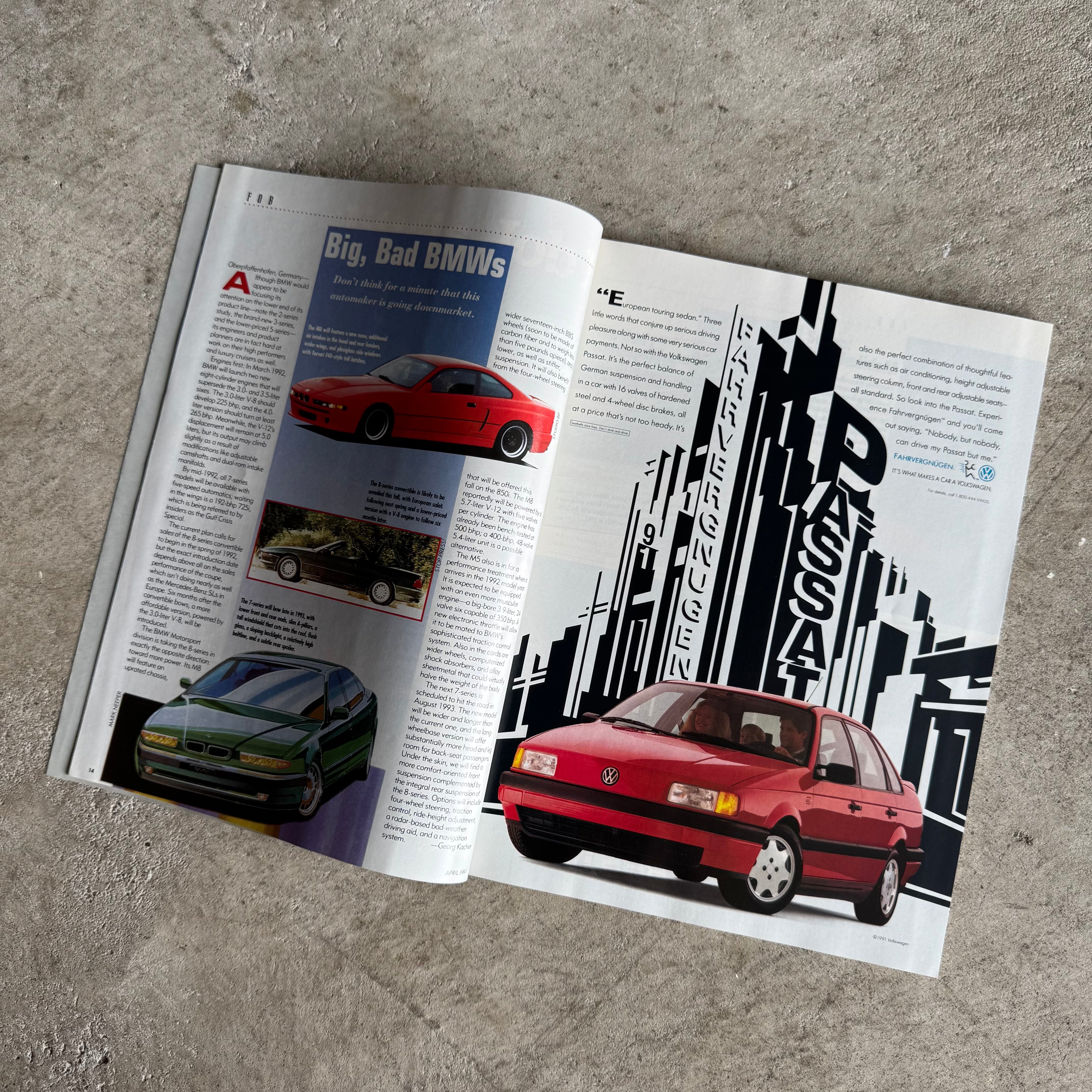 Automobile Magazine April 1991 Volume 6 No. 1