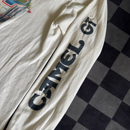 Vintage 80s Porsche Camel GT Le Mans T-Shirt Longsleeve Large