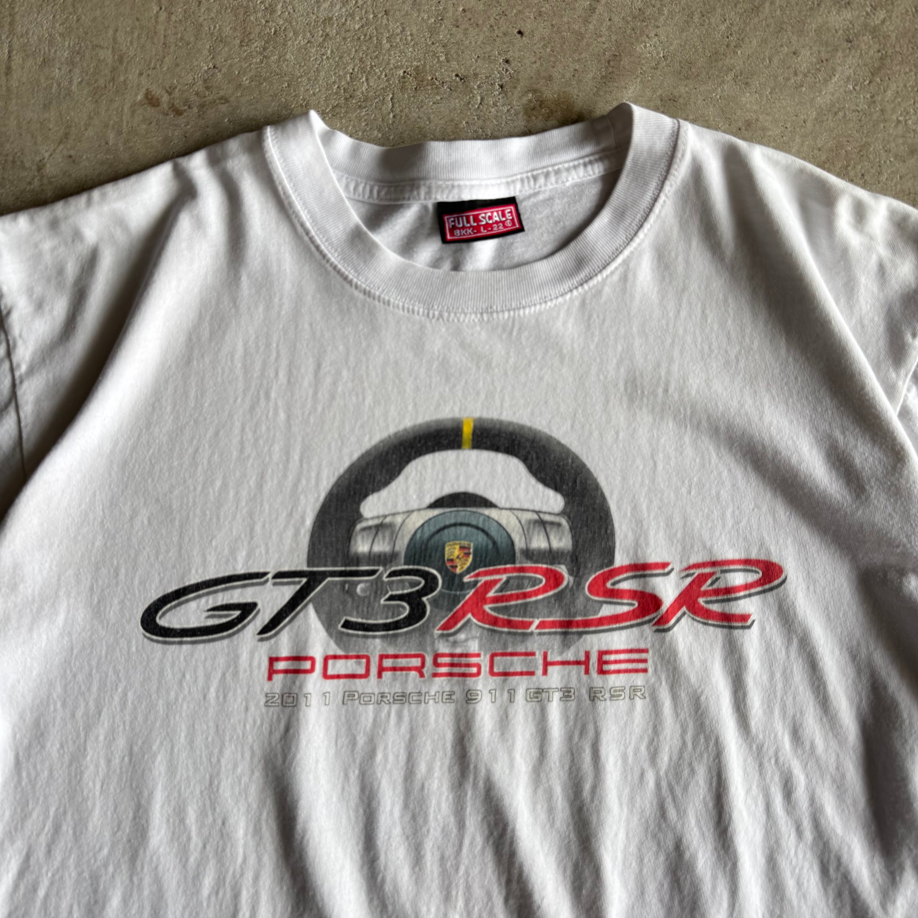 2011 Porsche 911 GT3 RSR White T Shirt (L)