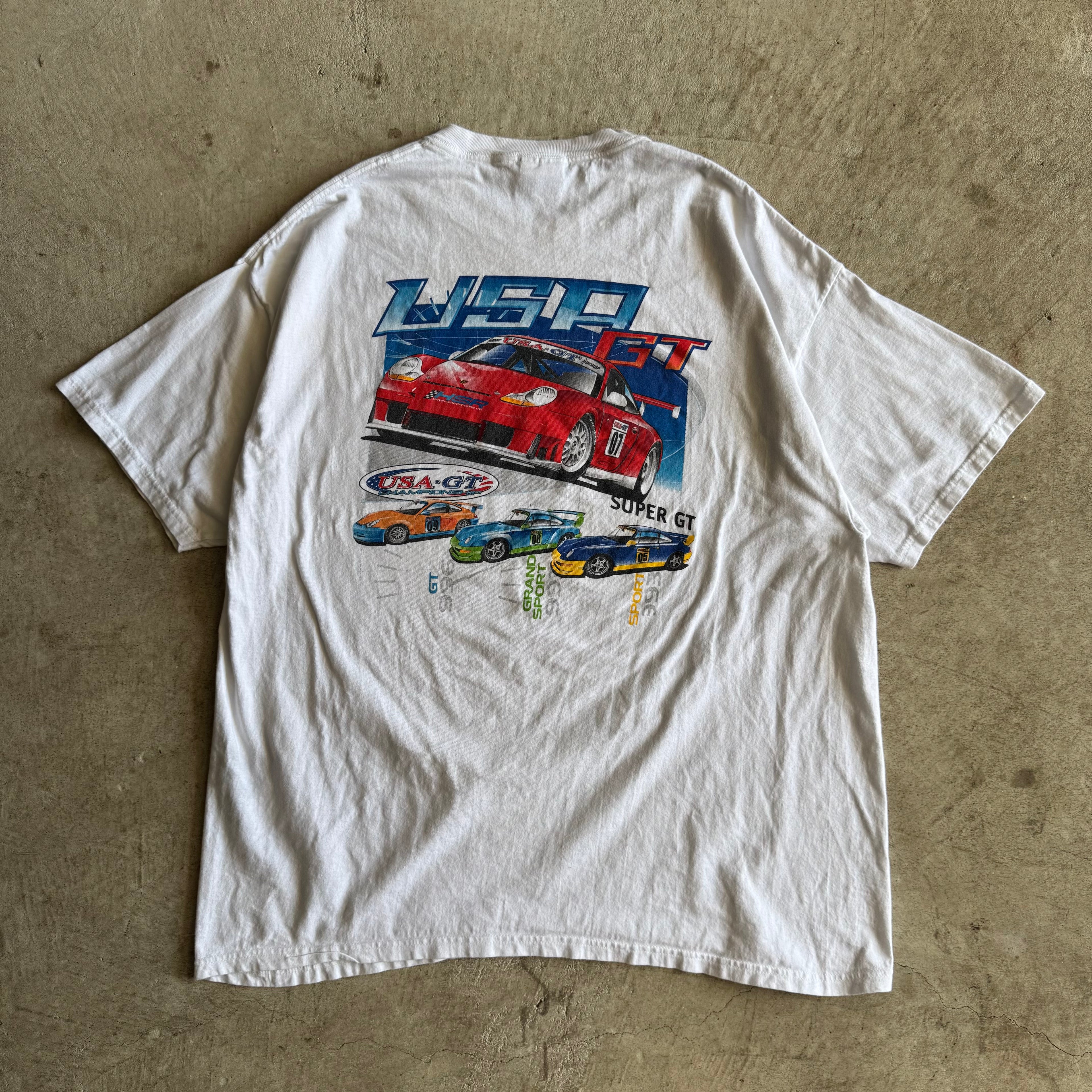 90s USA GT Porsche Champions 996 993 White T Shirt (XXL)