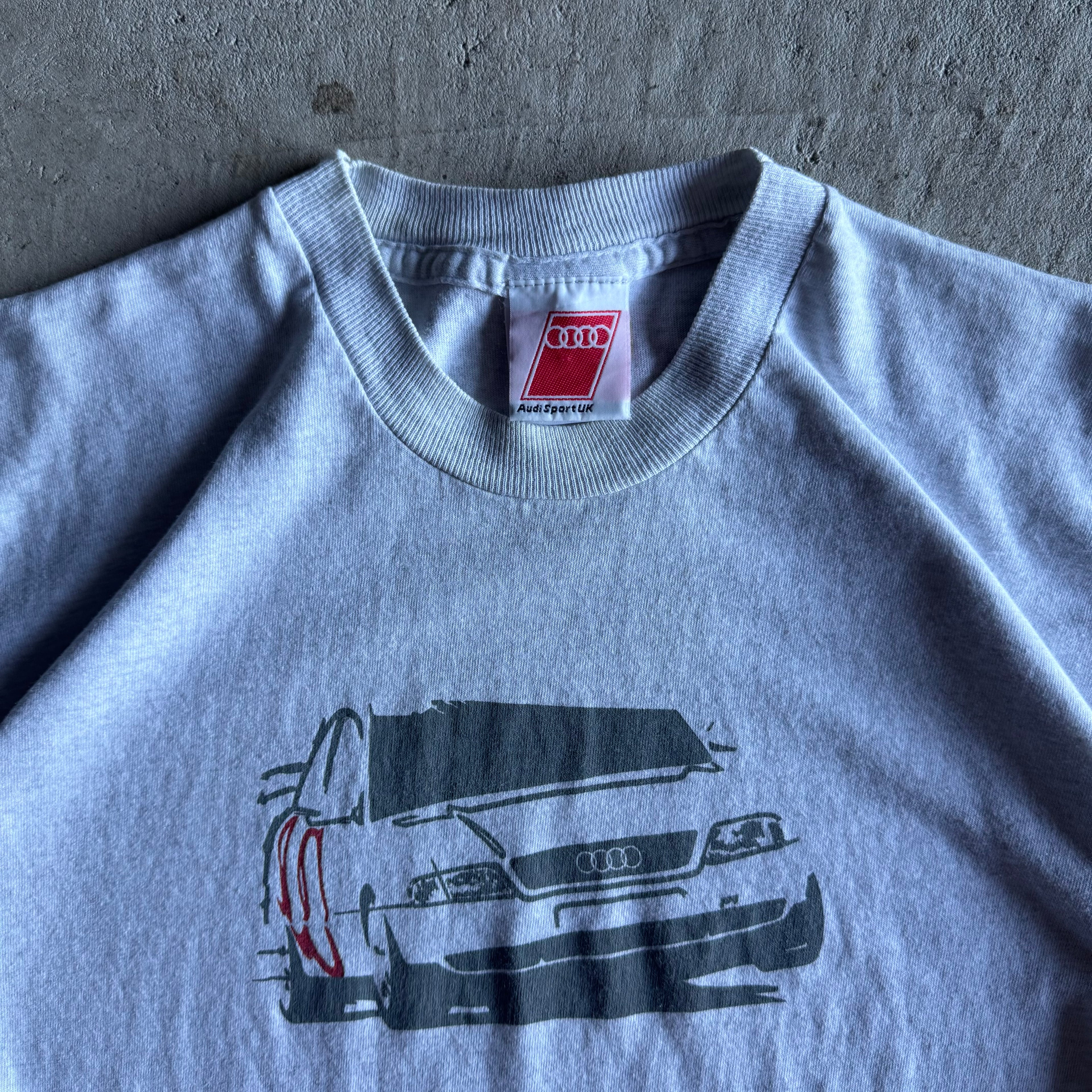 Vintage 90s 1997 Audi A4 Super Touring BTCC Grey T Shirt Size Medium
