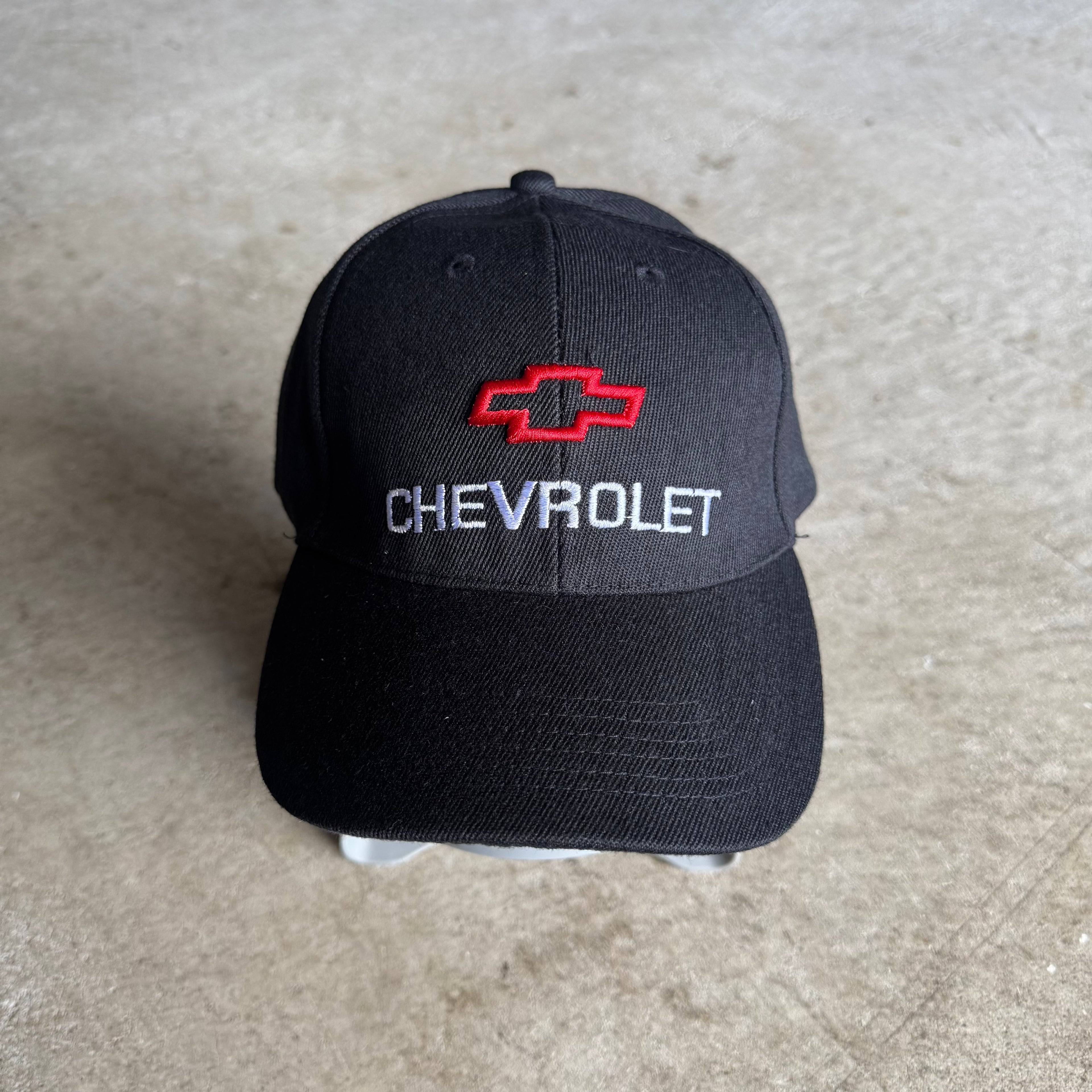 90s Chevrolet Embroidered Black Cap Hat