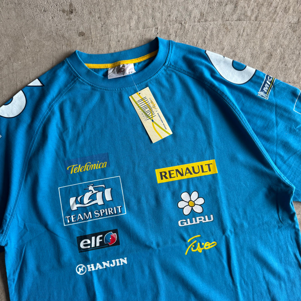 2000s Fernando Alonso Renault Elf F1 Racing Team T Shirt (L)