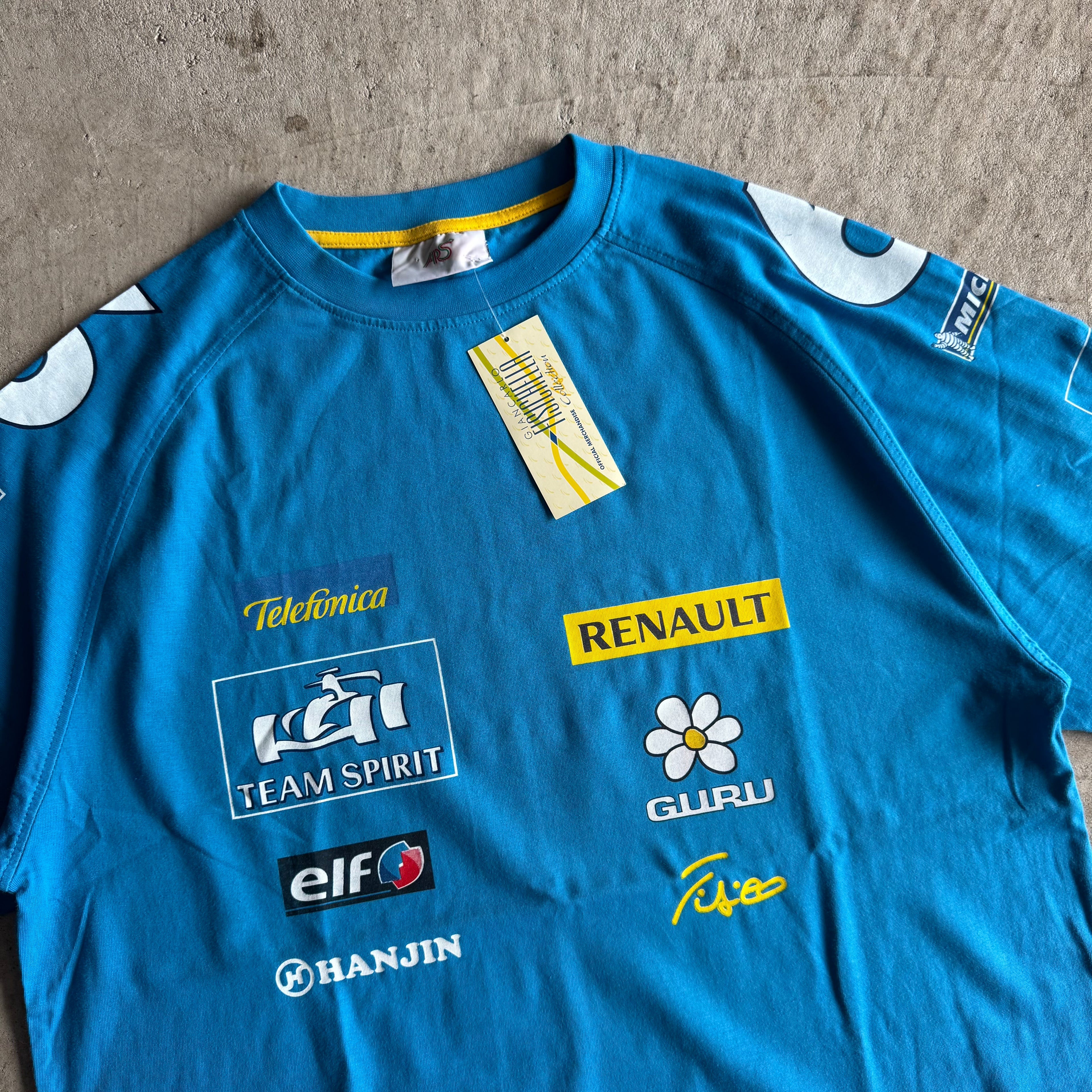 2000s Fernando Alonso Renault Elf F1 Racing Team T Shirt (L)