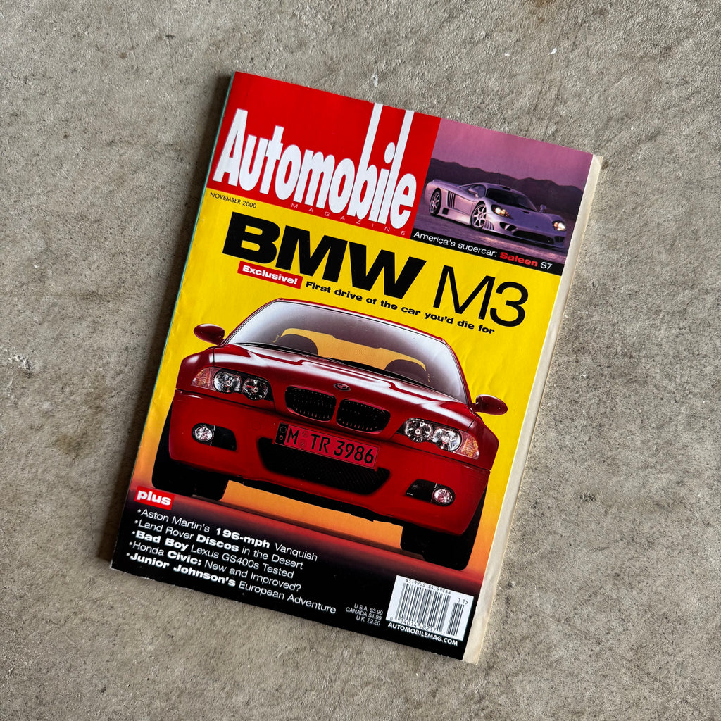 Automobile Magazine November 2000 Volume 15 No. 8