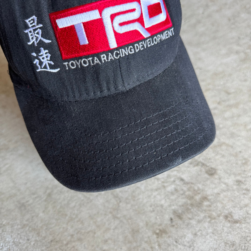 90s Toyota TRD Kanji Black Snapback Hat