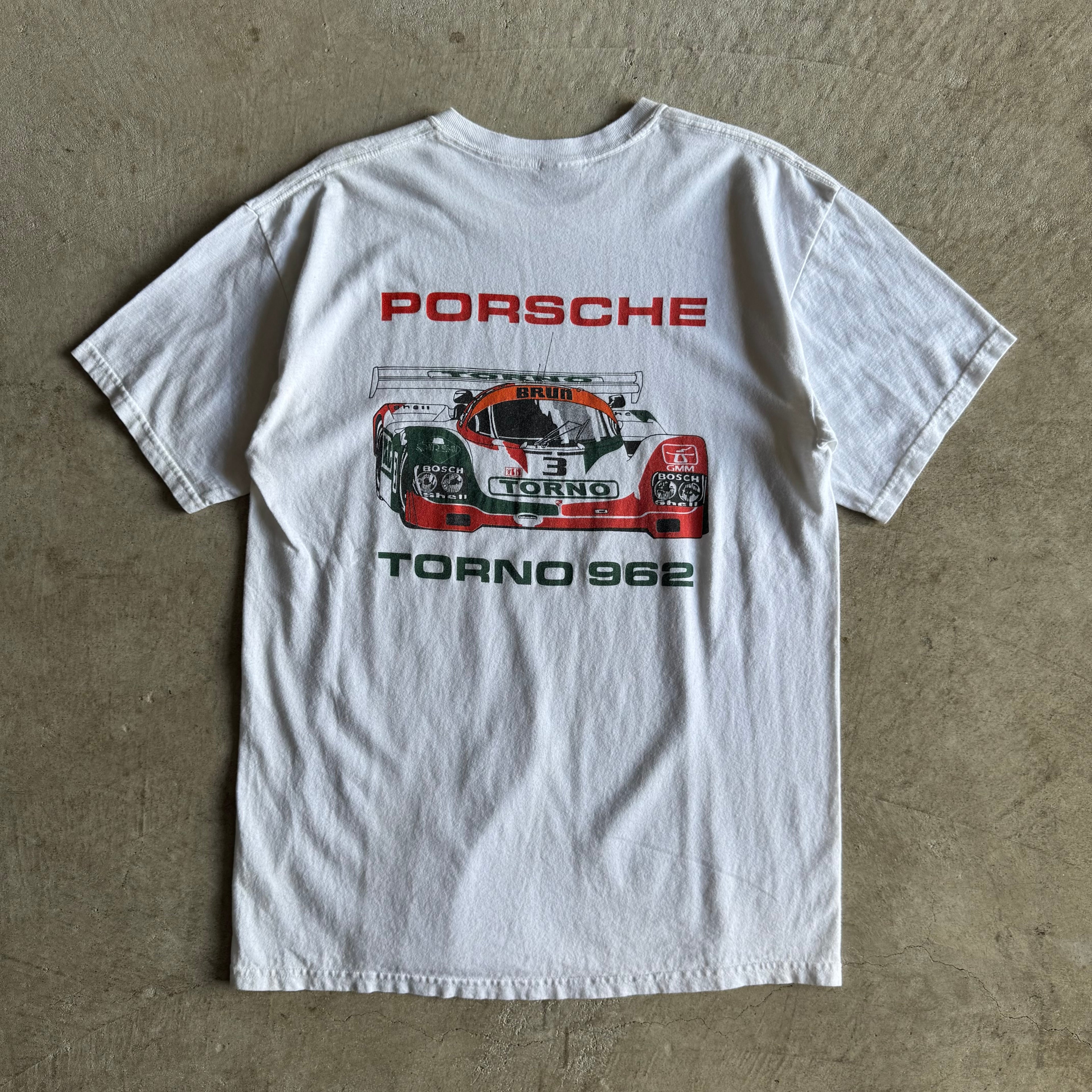 90s Porsche Torno 962 White T Shirt (XL)