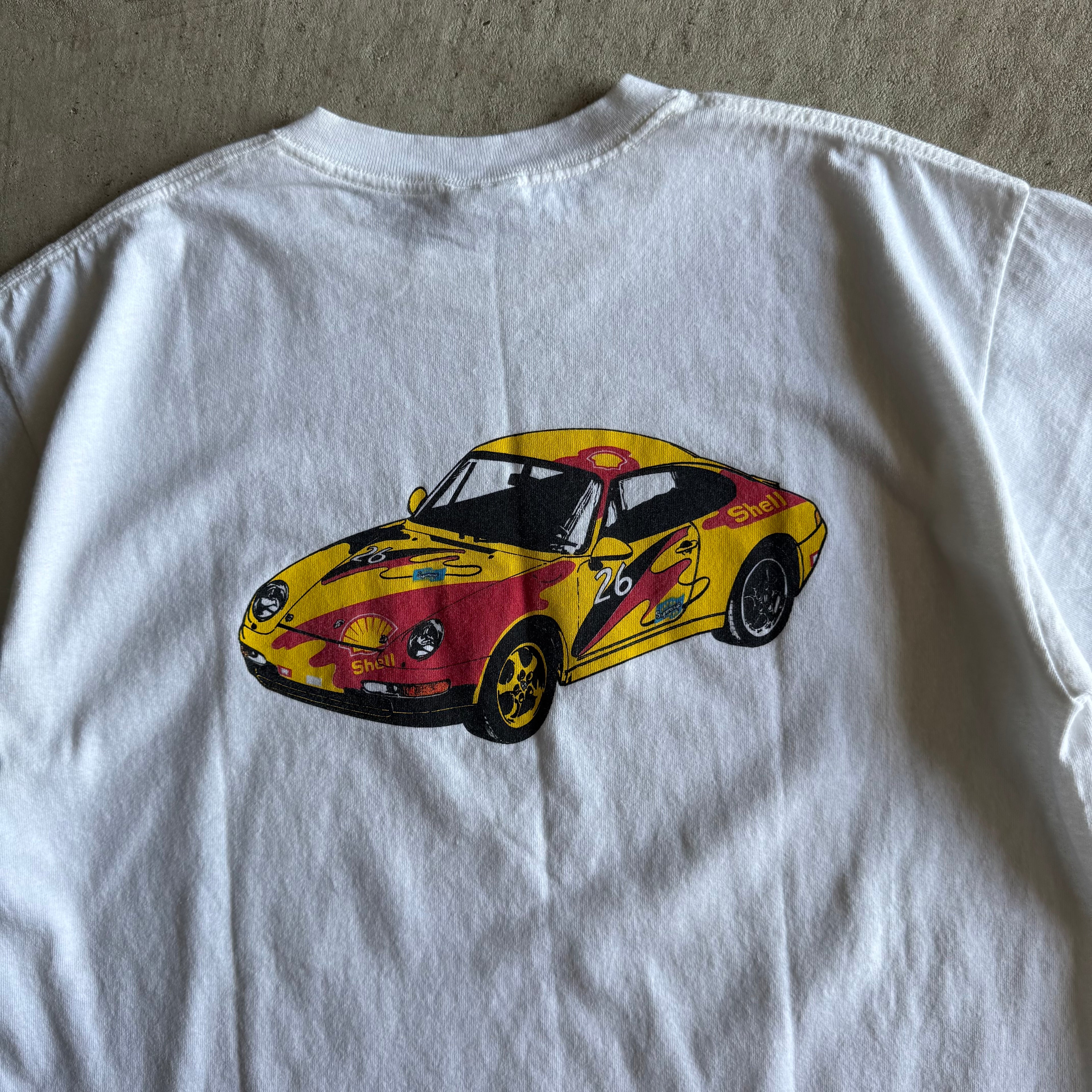 90s Porsche 993 Carrera Supercup White T Shirt (L)