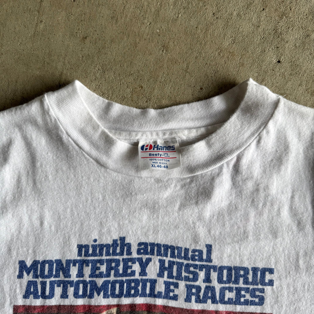 90s Porsche Monterey Historic Races White T Shirt (XL)