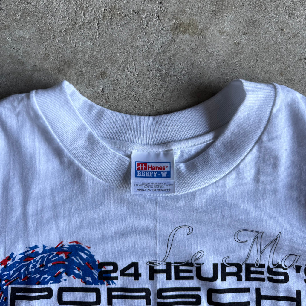 1997 Porsche 911 GT1 24 Heures Du Mans White T Shirt (XL)