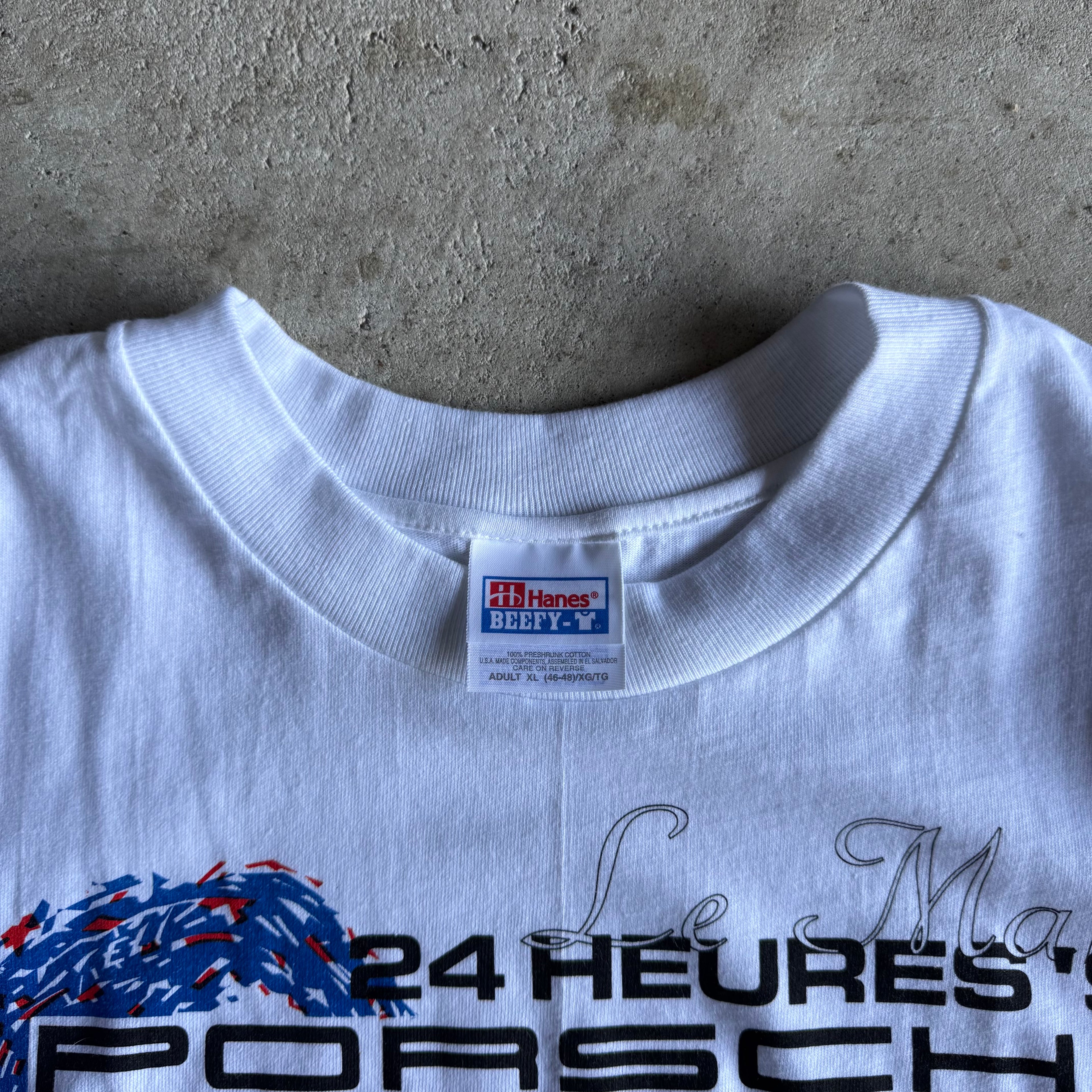 1997 Porsche 911 GT1 24 Heures Du Mans White T Shirt (XL)