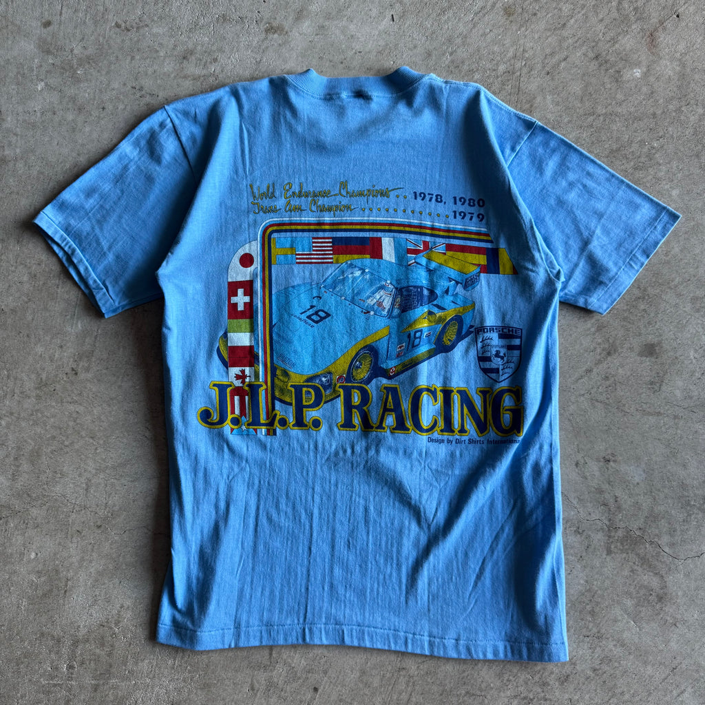 80s Porsche JLP Racing 935 Champions Blue T Shirt (L)