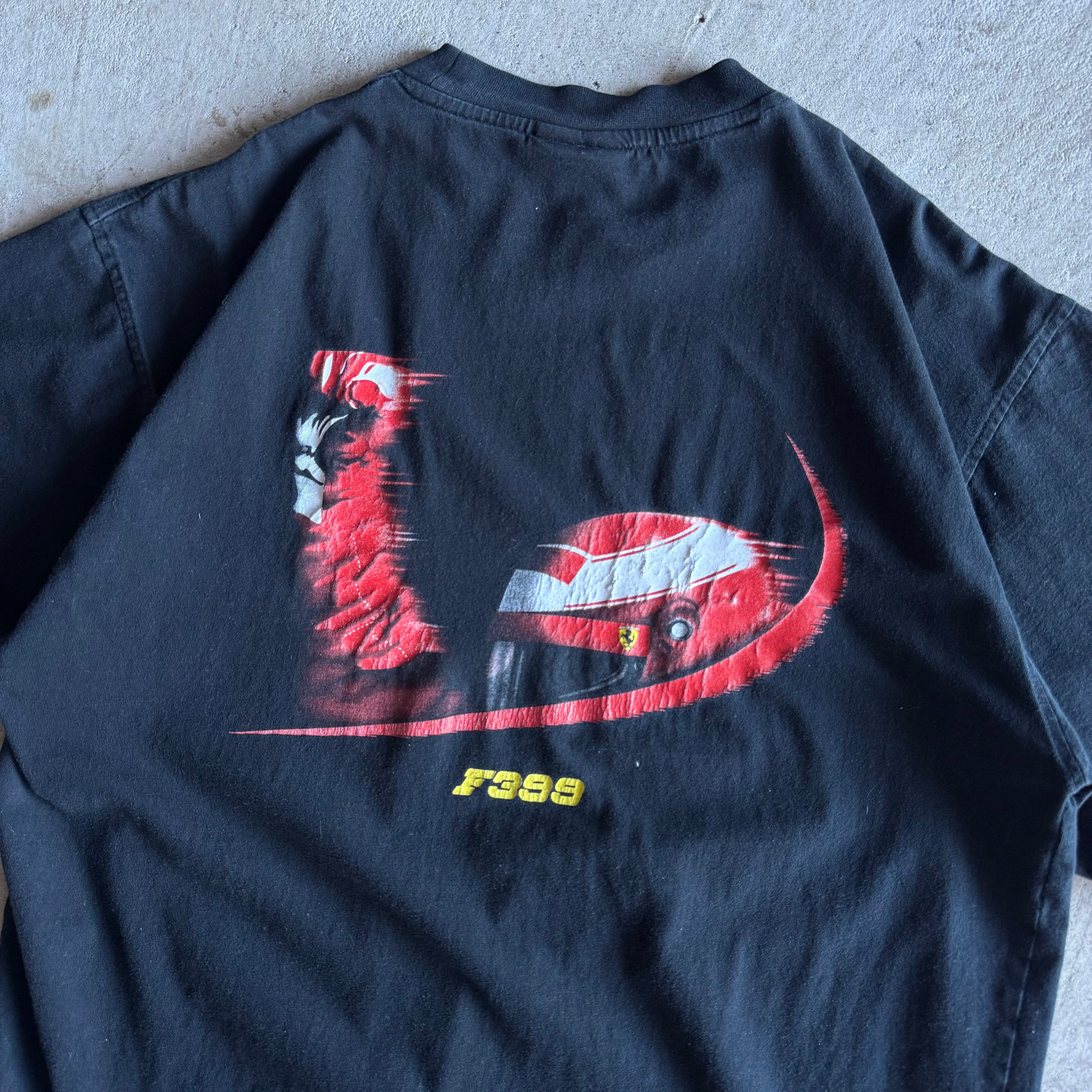 1999 Ferrari Formula 1 F399 V10 Champion Black T Shirt (L)
