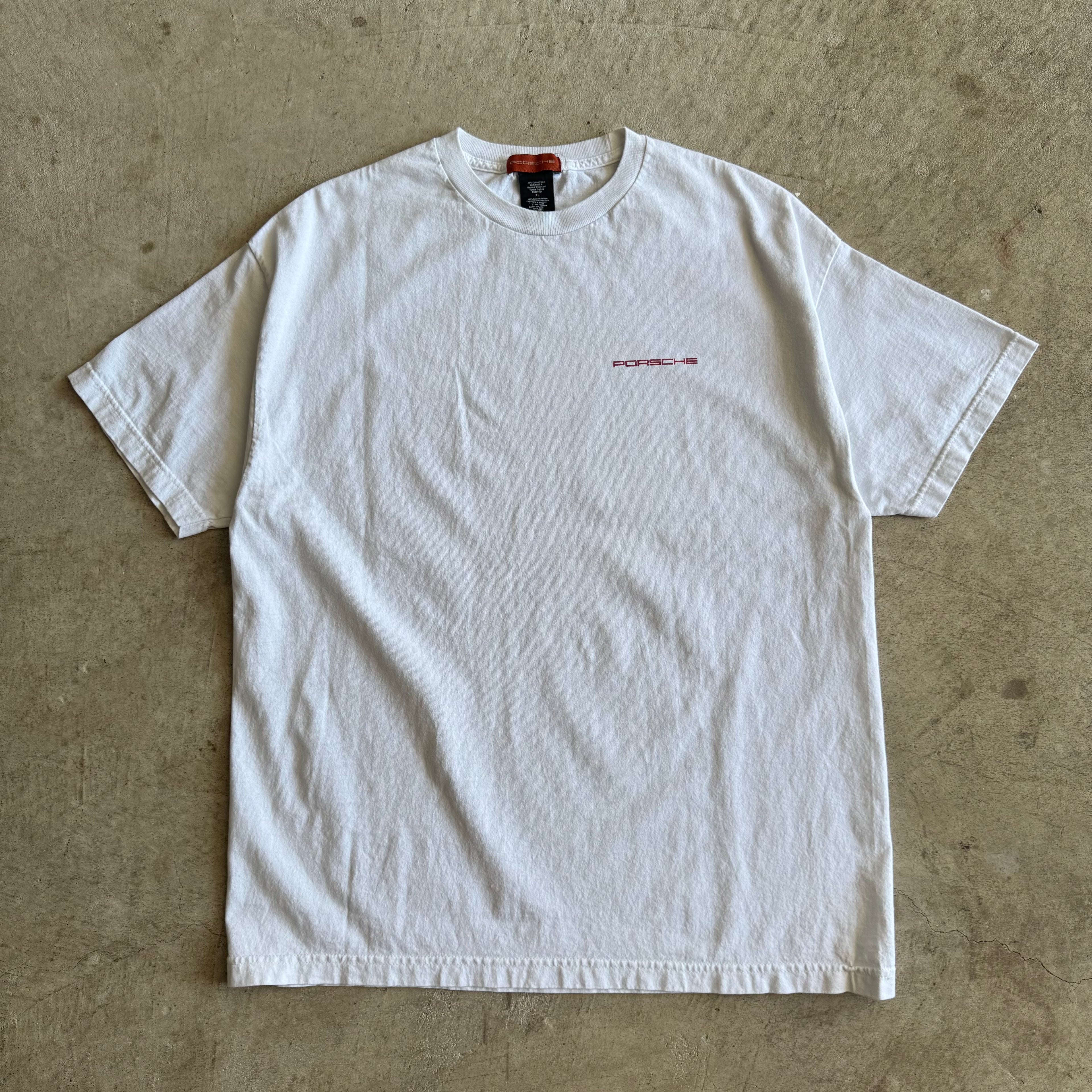 2000s Porsche Cayenne White T Shirt (XL)