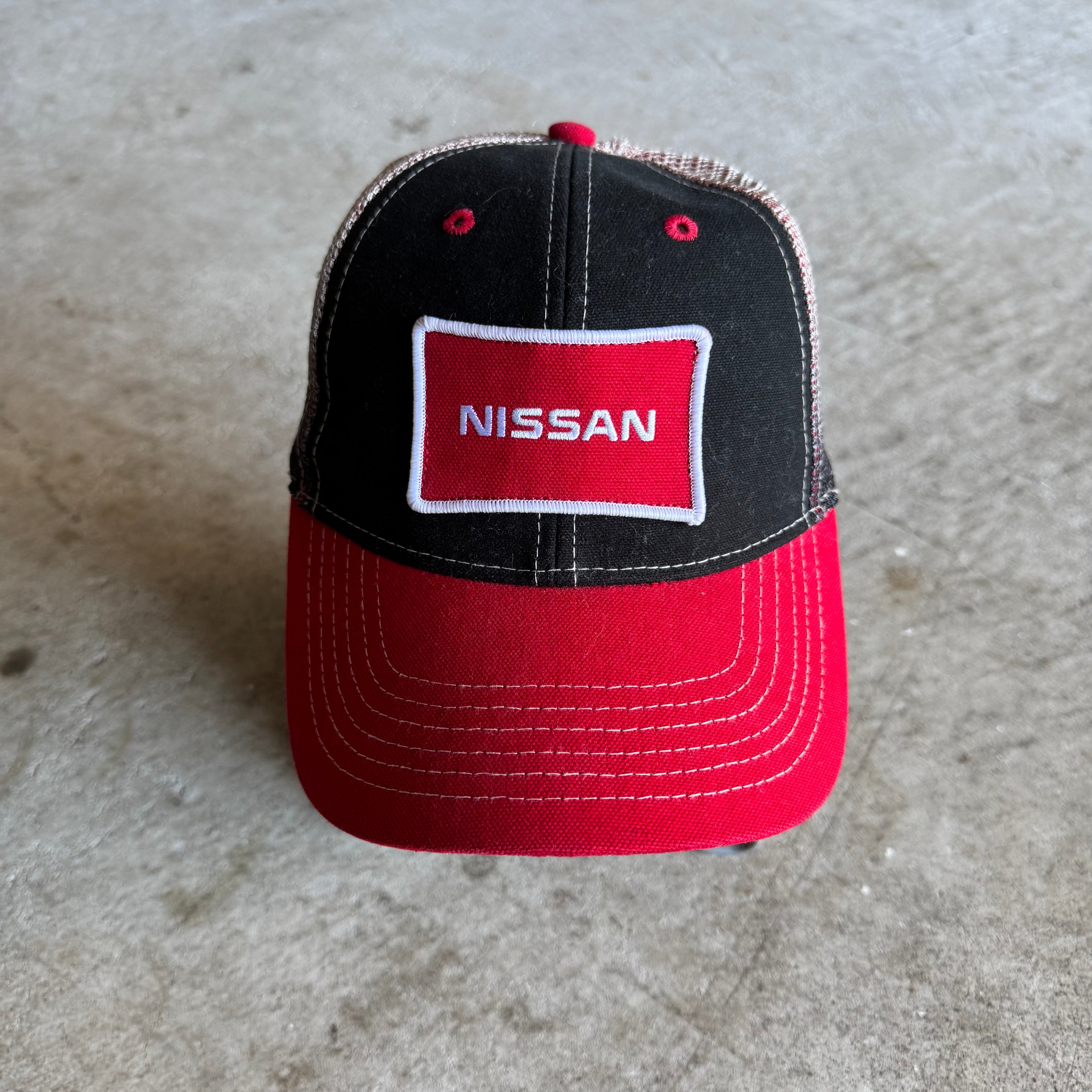 Vintage 90s Nissan Black Gradient Trucker Hat