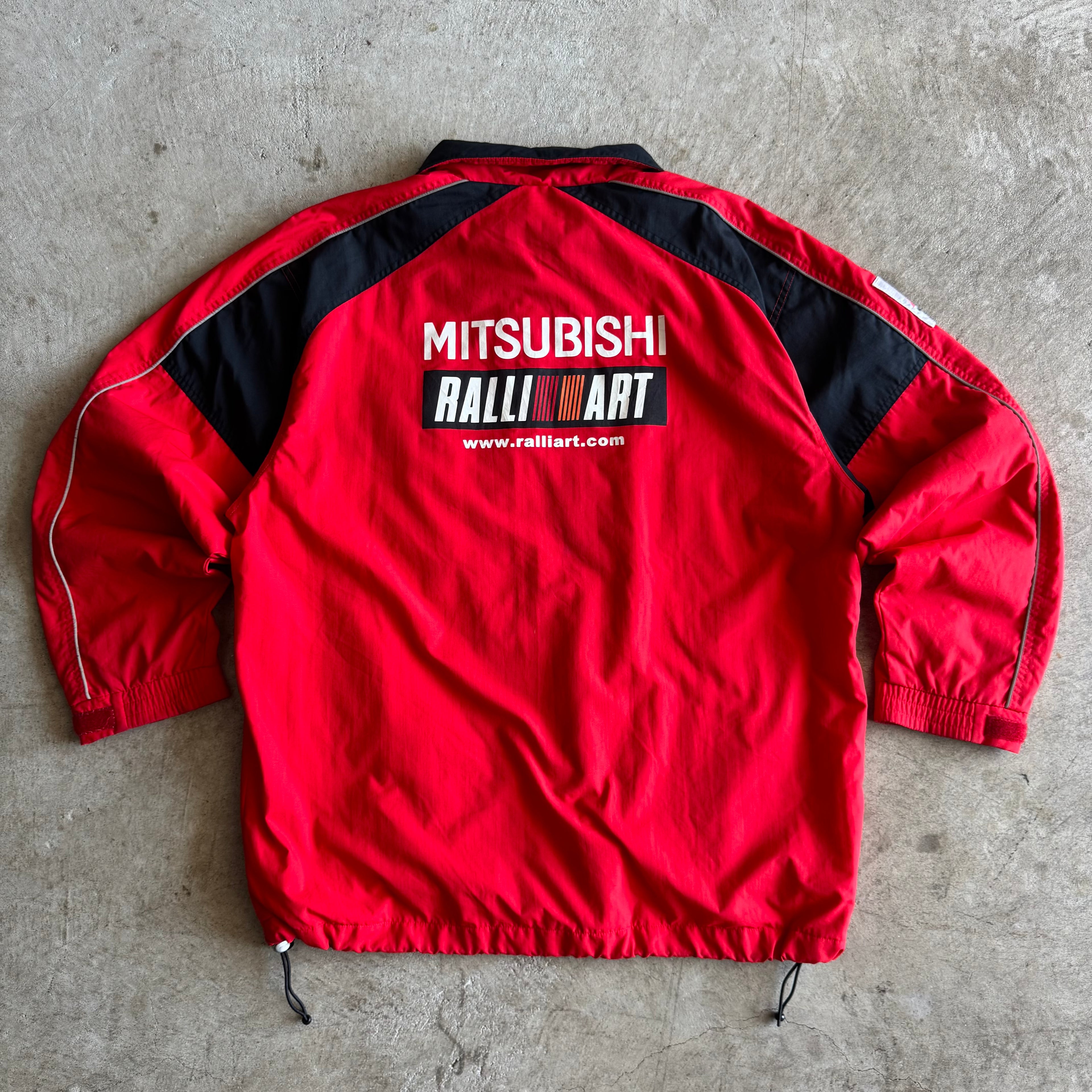 90s Mitsubishi Ralliart Rally Racing Red Jacket (XL)