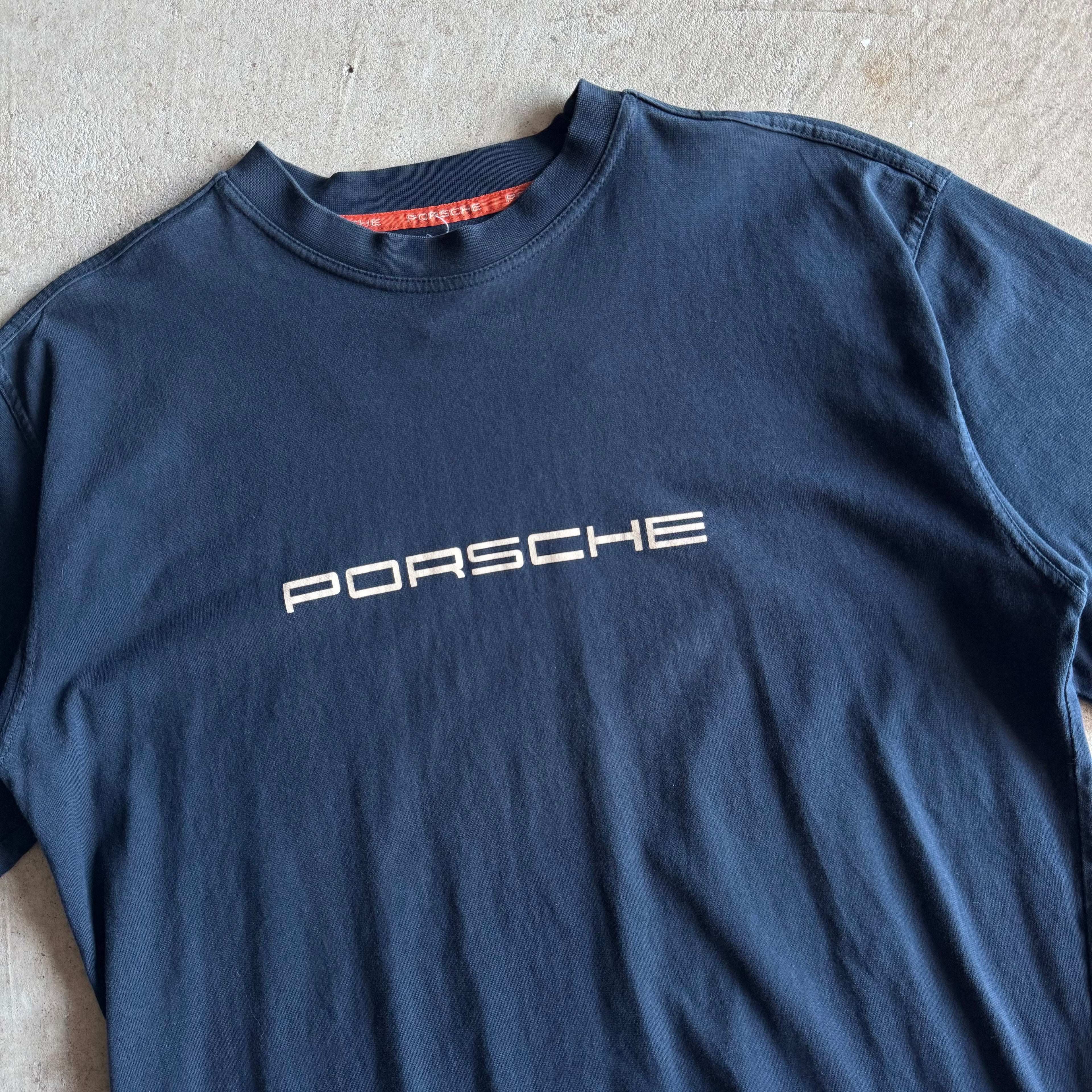 2000s Porsche Selection Spellout Navy T Shirt