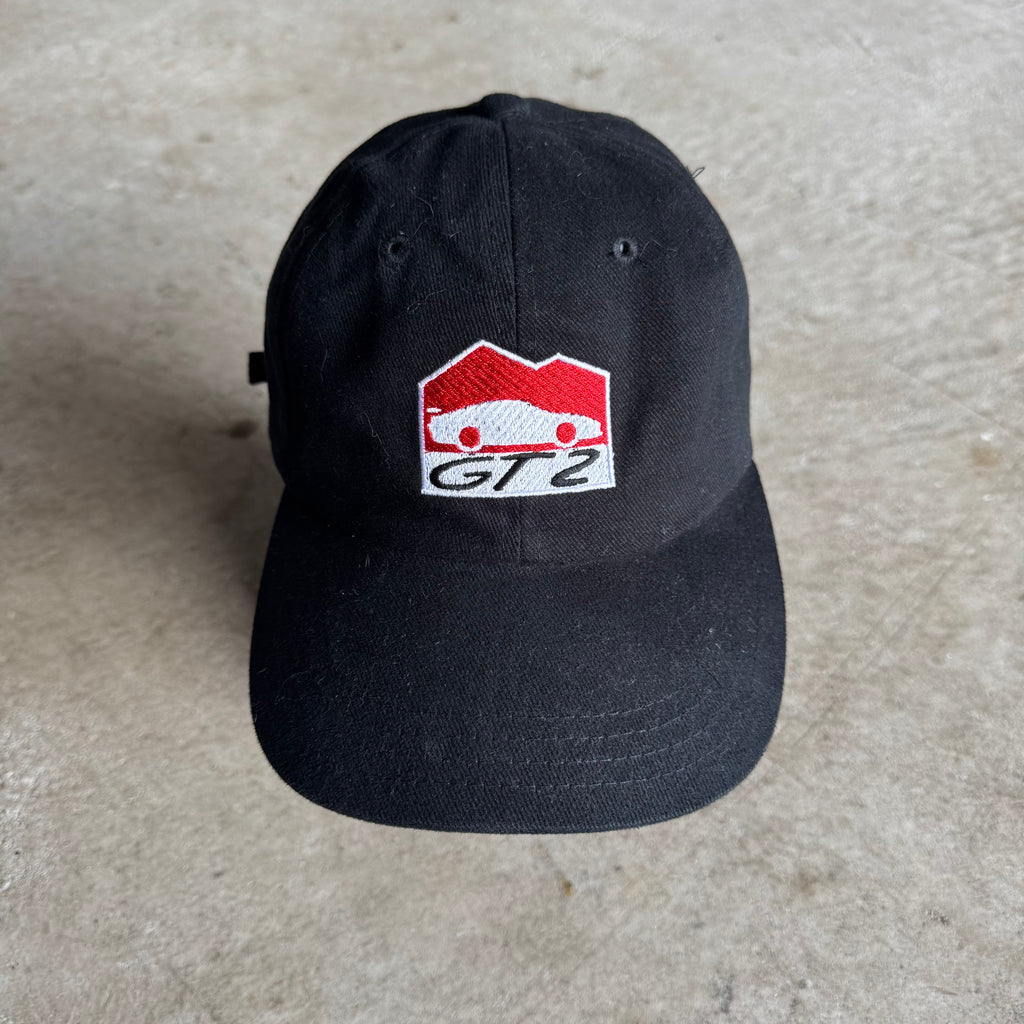 2002 Porsche GT2 Pikes Peak Mobil 1 Black Strapback Hat