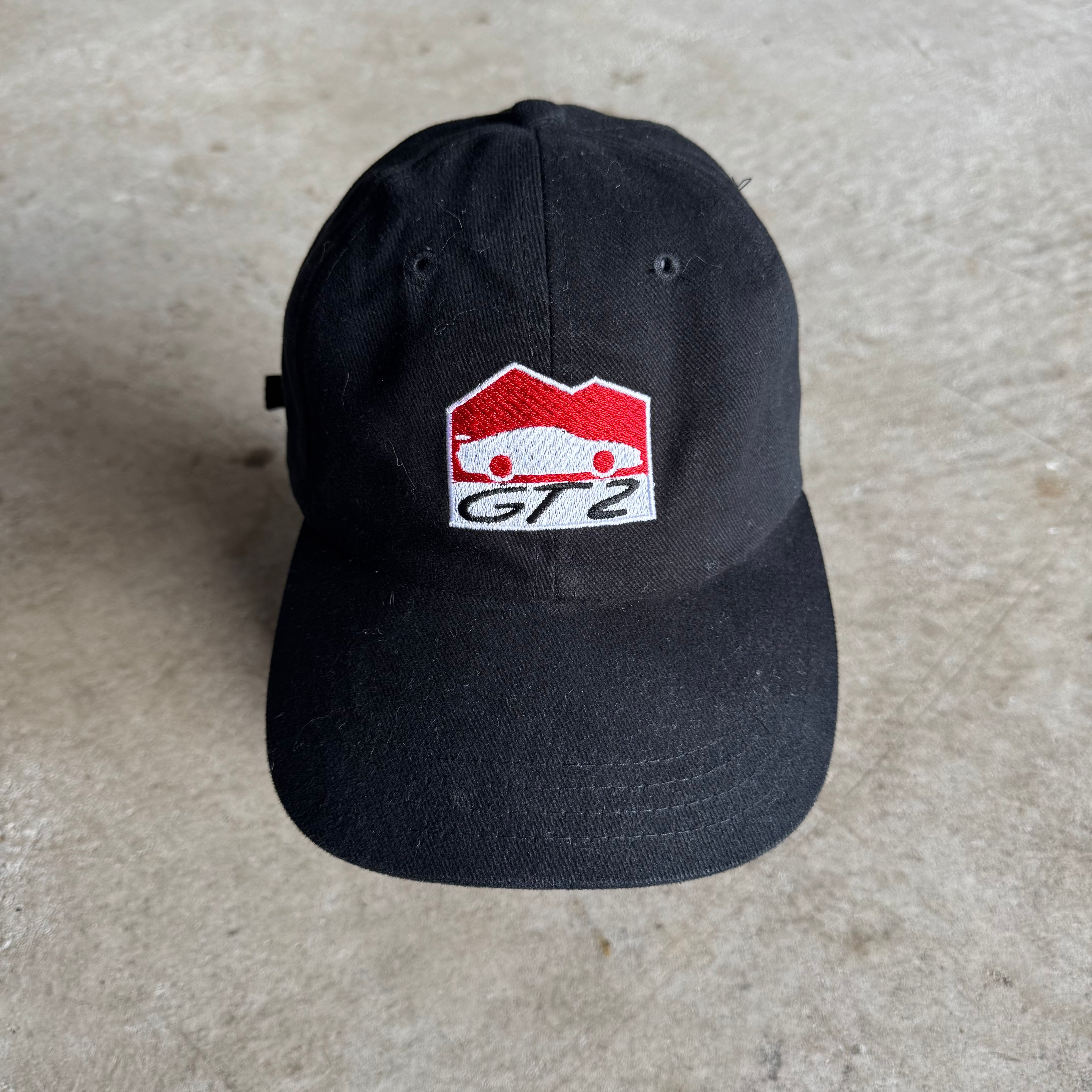 2002 Porsche GT2 Pikes Peak Mobil 1 Black Strapback Hat
