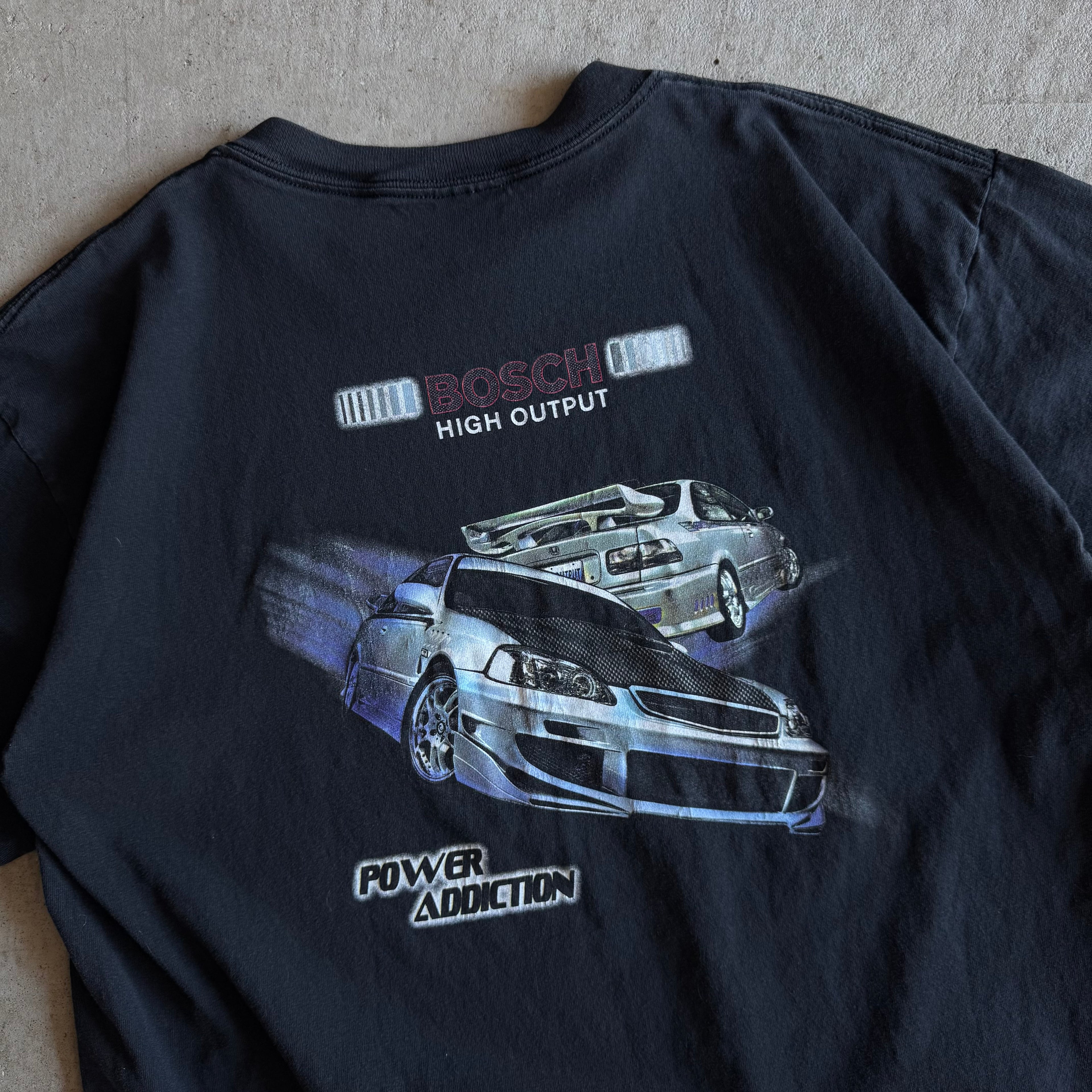 2000s Bosch Spark Plugs Honda Civic Tuner T Shirt (L)