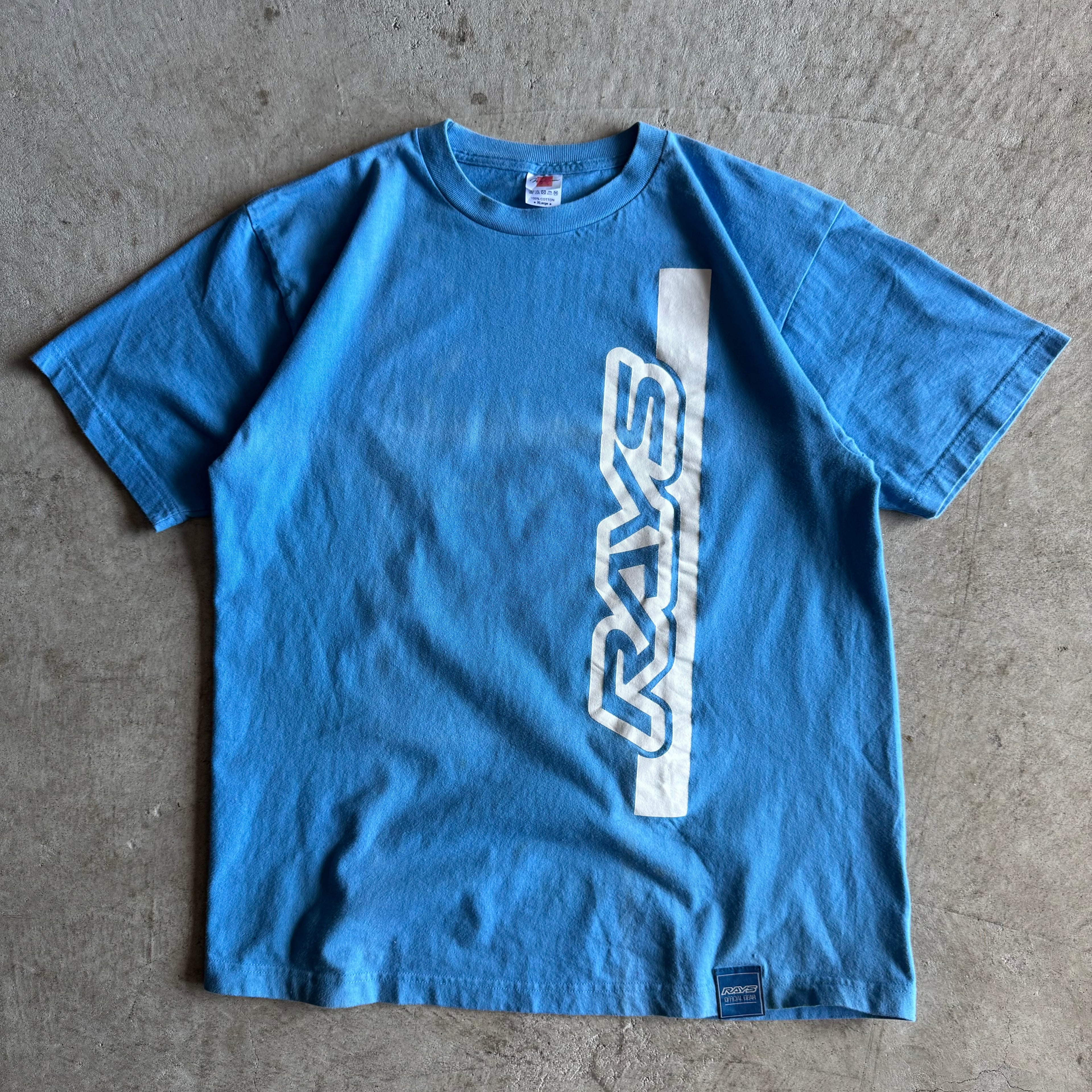 2000s Rays Engineering Japan Power Baby Blue T Shirt (XL)