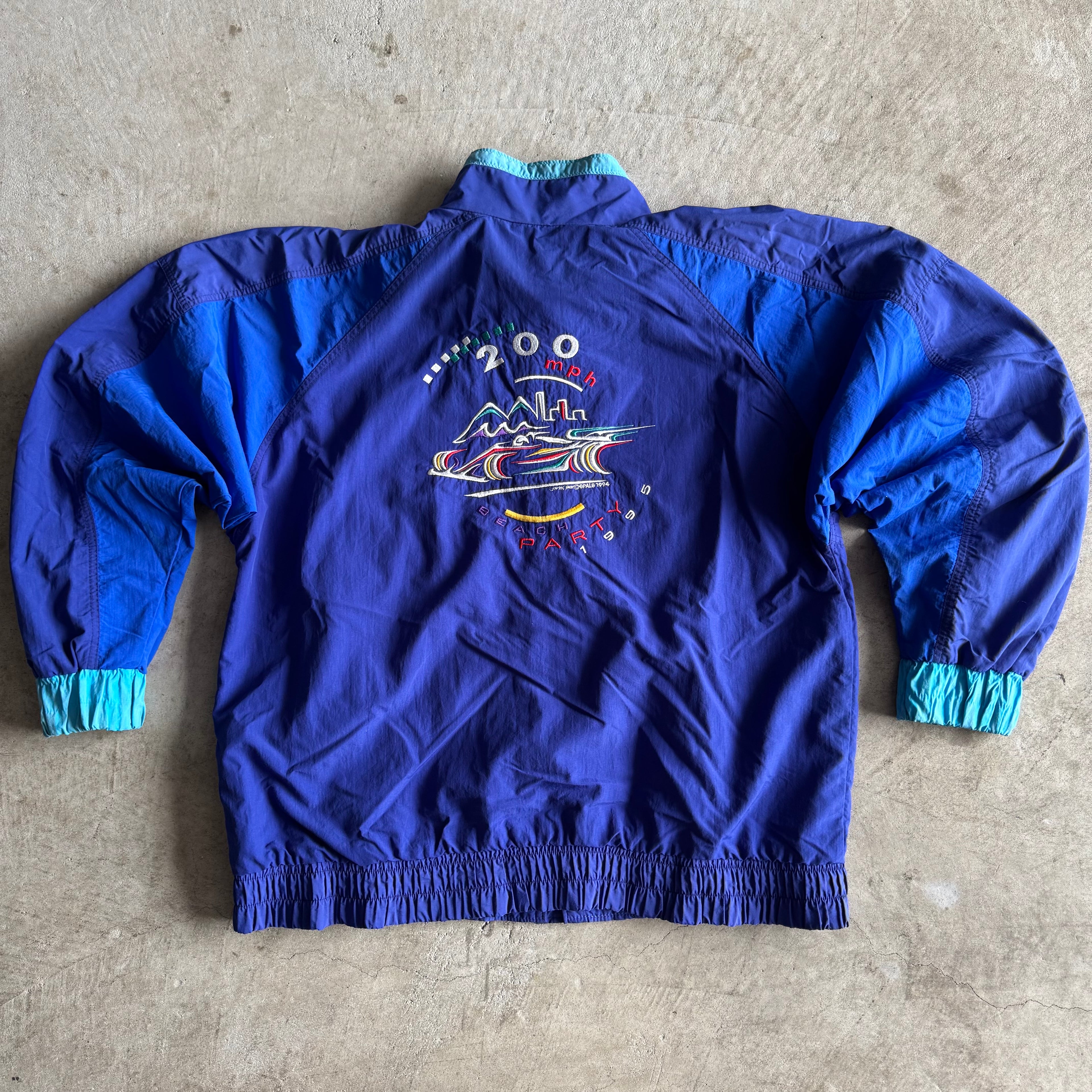 Vintage 1999 Toyota Grand Prix of Long Beach CART Blue Jacket Size Large
