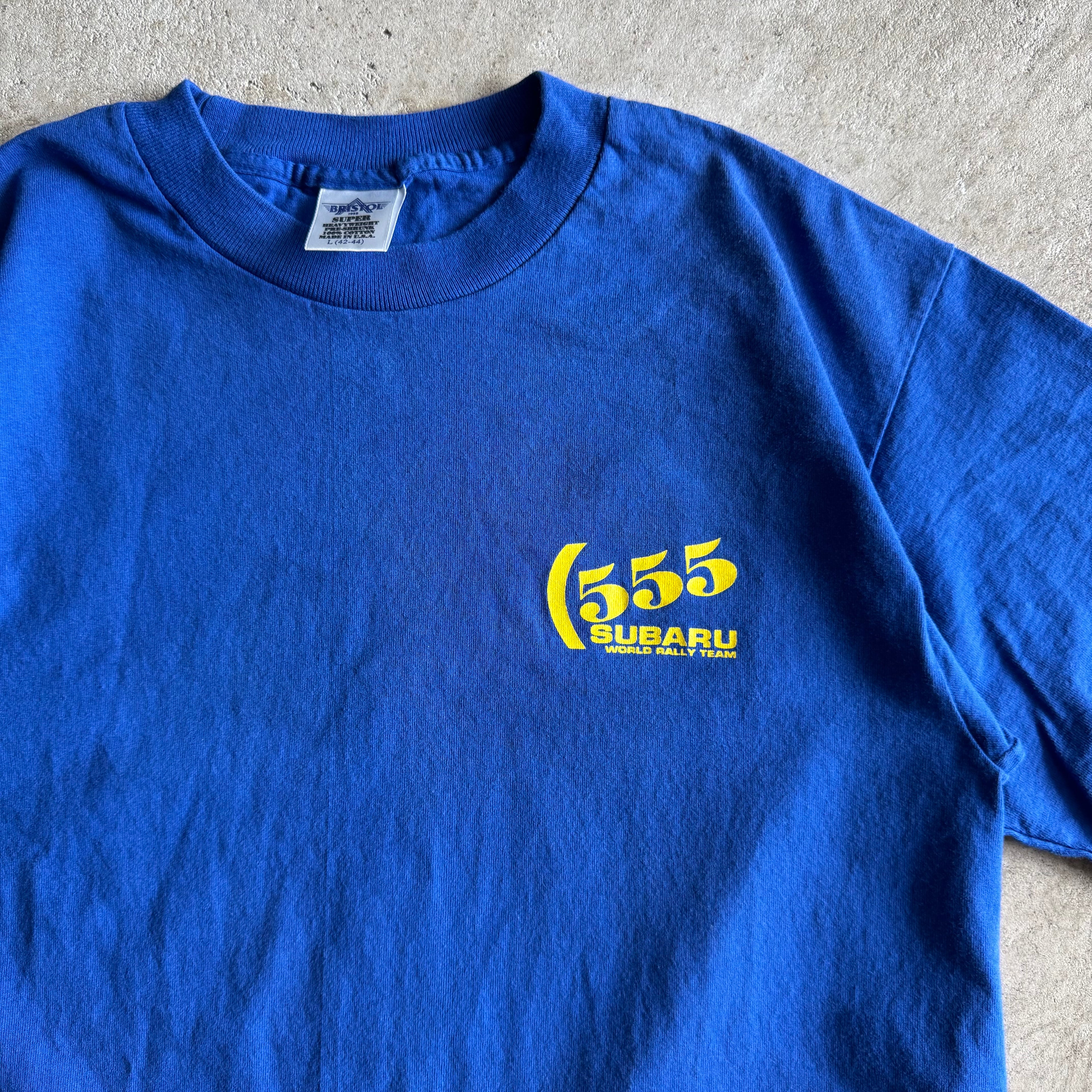 90s Subaru World Rally Team 555 Blue T Shirt (L)
