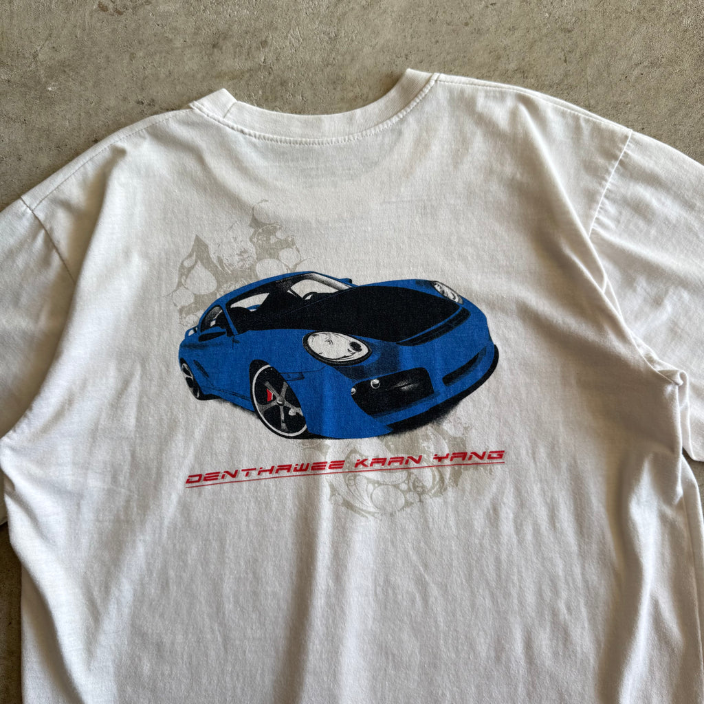 2000s Porsche 997 Dunlop Kaan Yang White T Shirt (L)