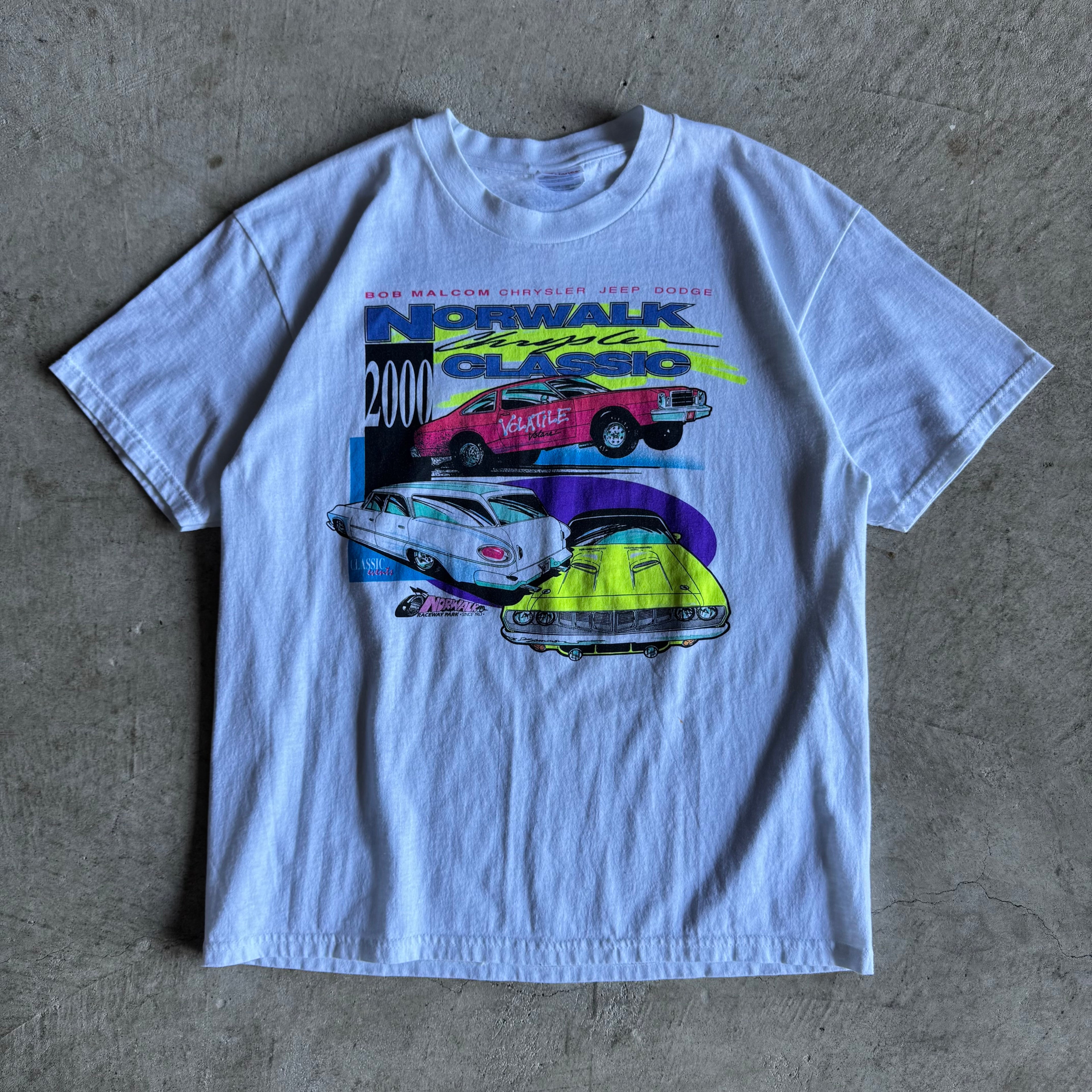2000 Norwalk Chrysler Classic White T Shirt (L)