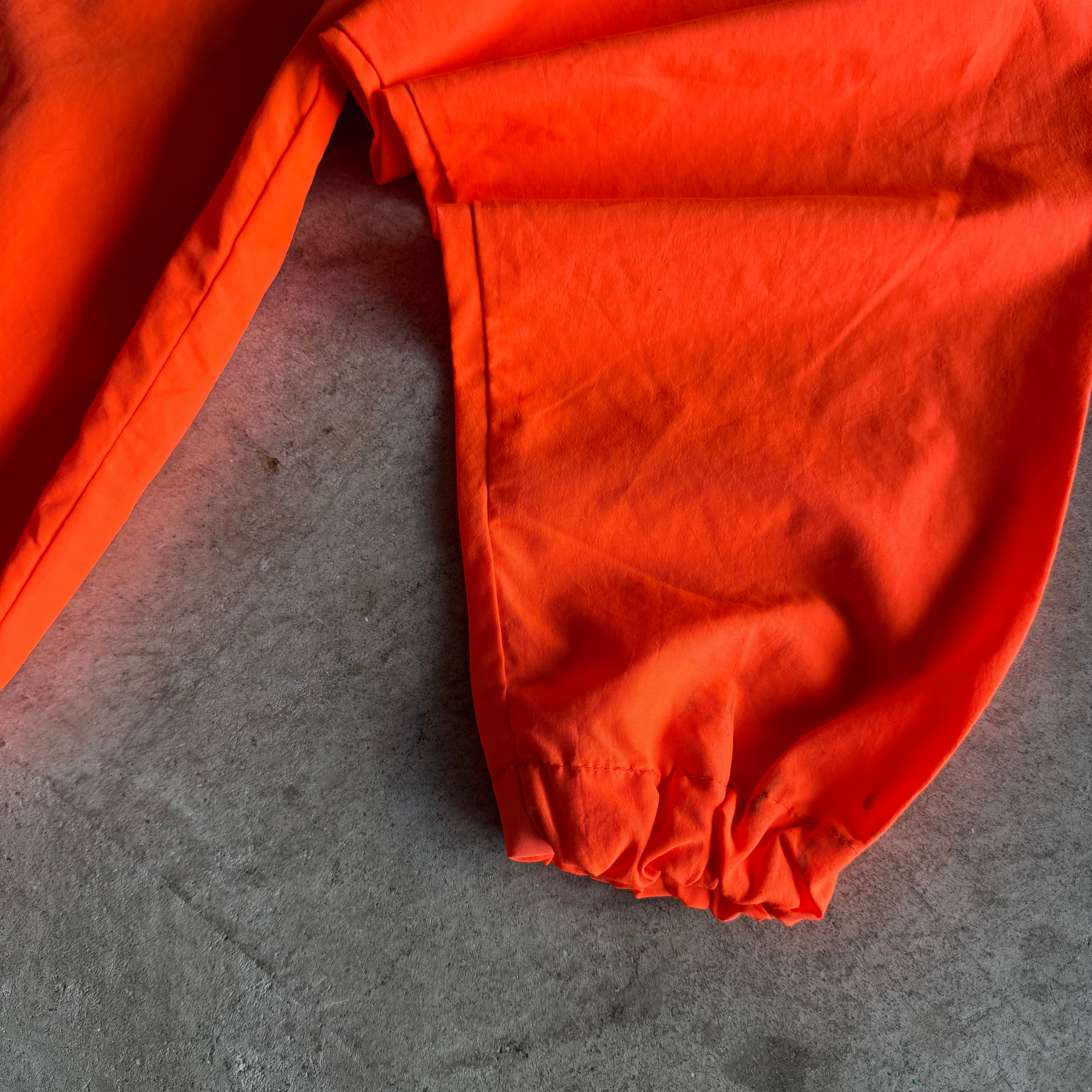 Vintage 90s Honda McLaren F1 Aryton Senna Berger Orange Jacket Size Large