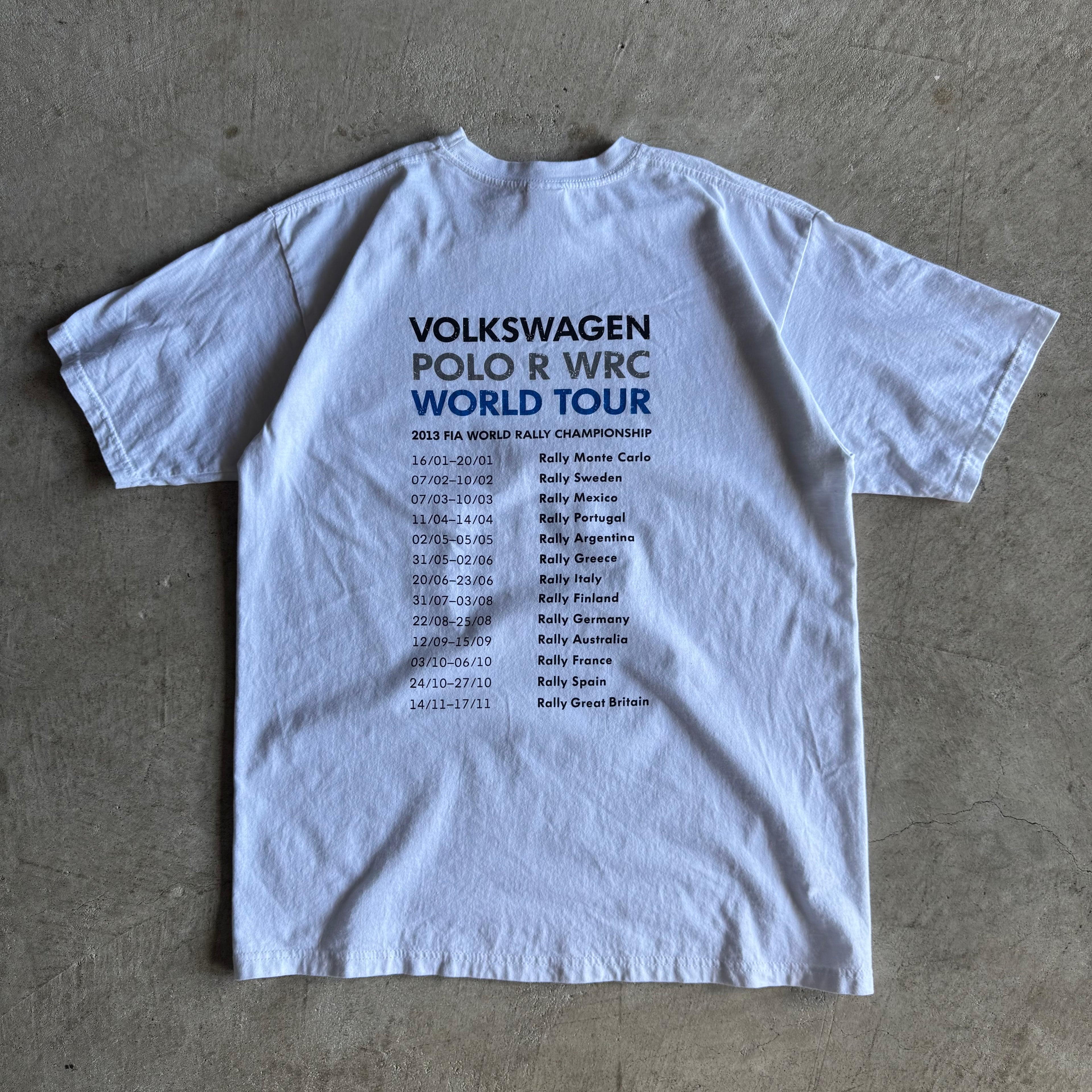 2013 Volkswagen Polo Golf R WRC Championship Tour T Shirt (M)